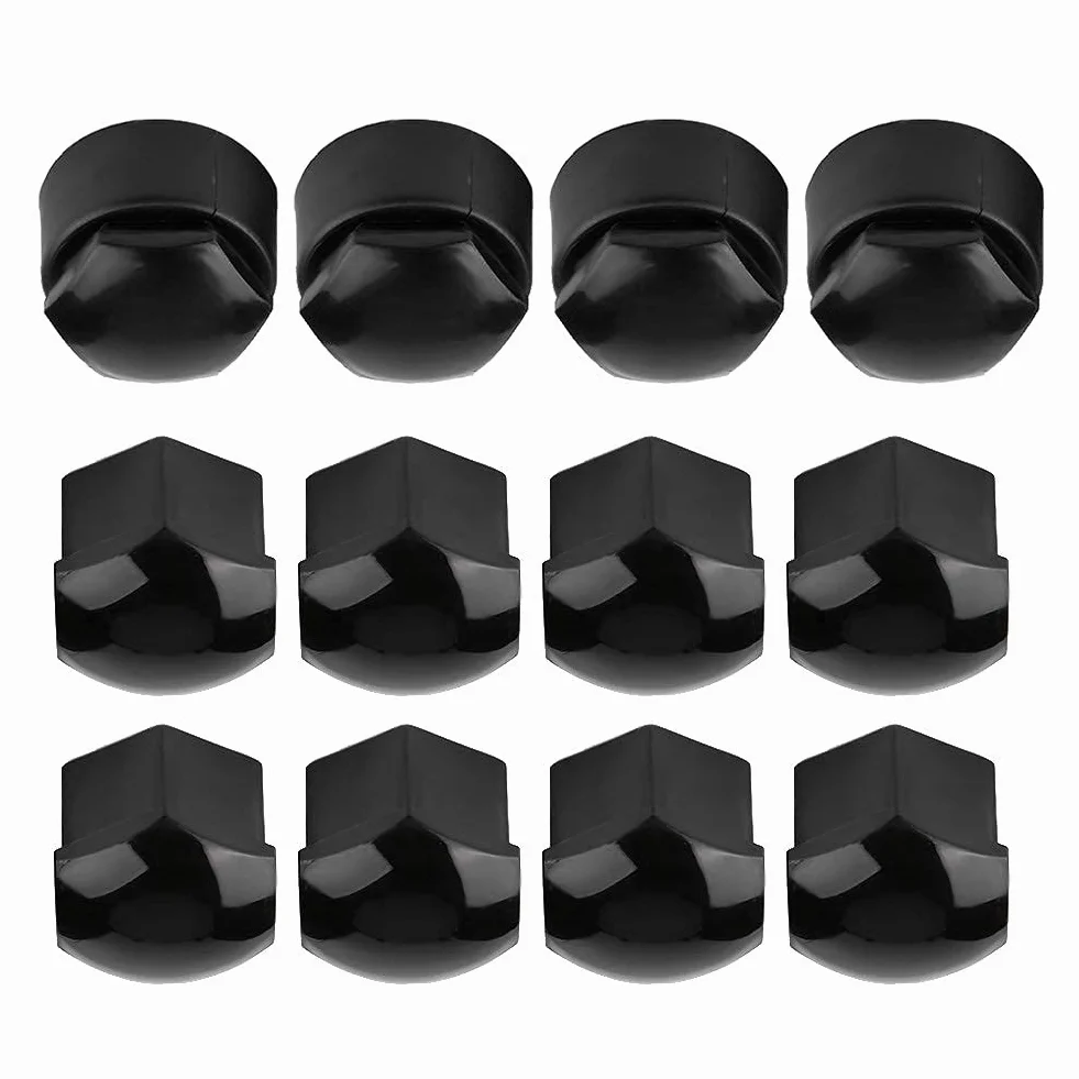 Nakrętka koła samochodowego 17mm Nylon PA66 czarna ochrona przed kradzieżą