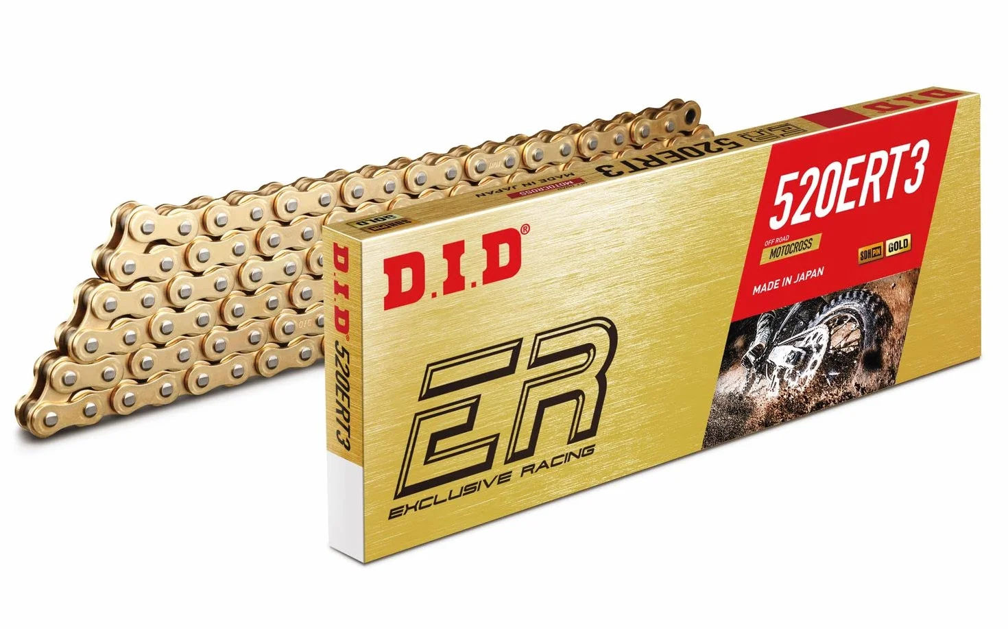 Łańcuch DID Alu 520ERT2 114 ogniw czarny do Suzuki RM-Z 450 2008-2012
