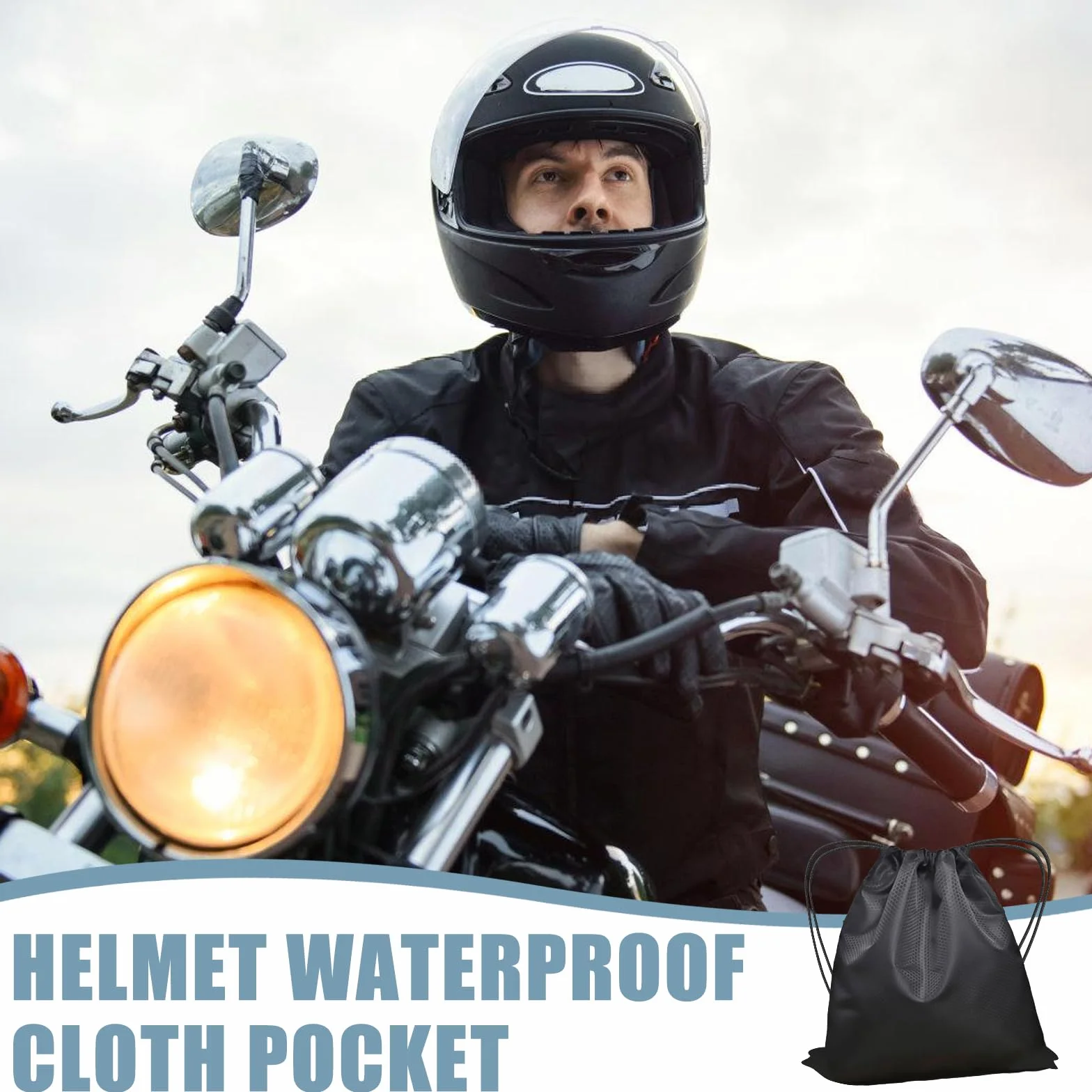 Torba na kask motocyklowy wodoszczelna 50x50 cm 2 sztuki