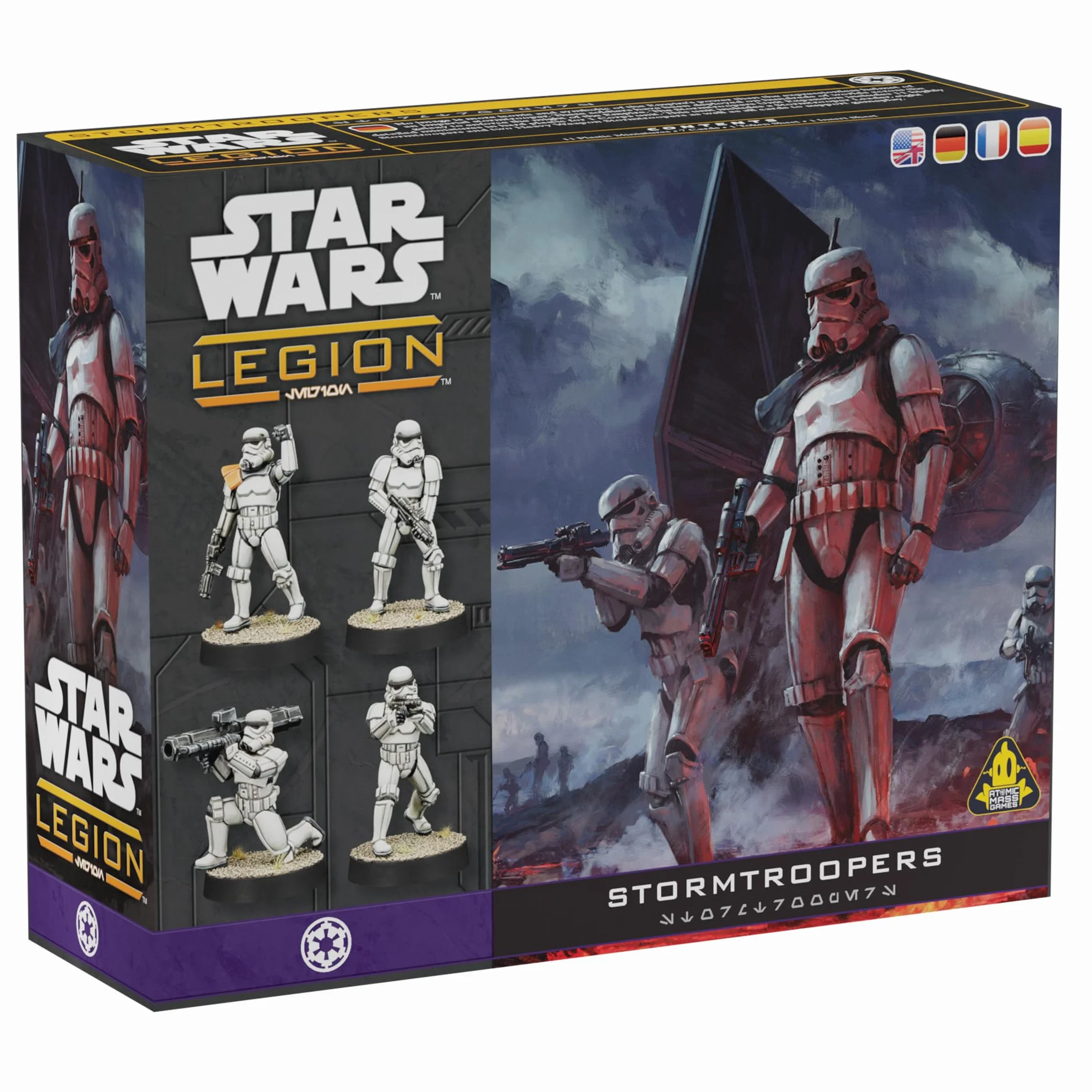 Star Wars Legion Stormtroopers Unit Expansion - Miniaturowa gra stołowa, gra strategiczna dla dzieci i dorosłych, dla dzieci w wieku od 14 lat, 2 graczy, 90 min odtwarzania, wyprodukowana przez Atomic