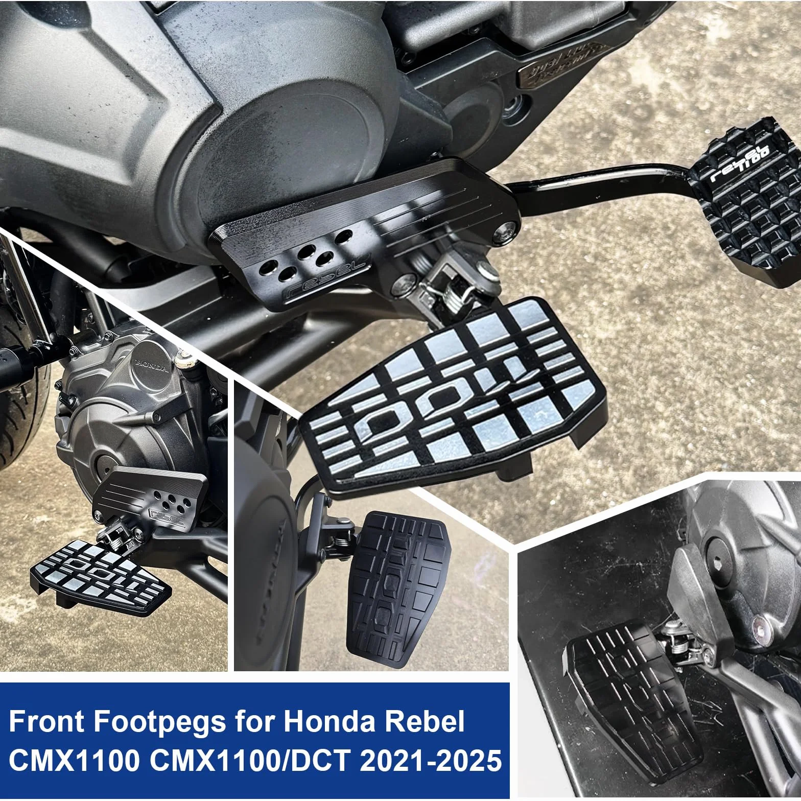 Podnóżki Rider Szerokie Do Honda Rebel 1100 CMX1100/DCT 2021-2025