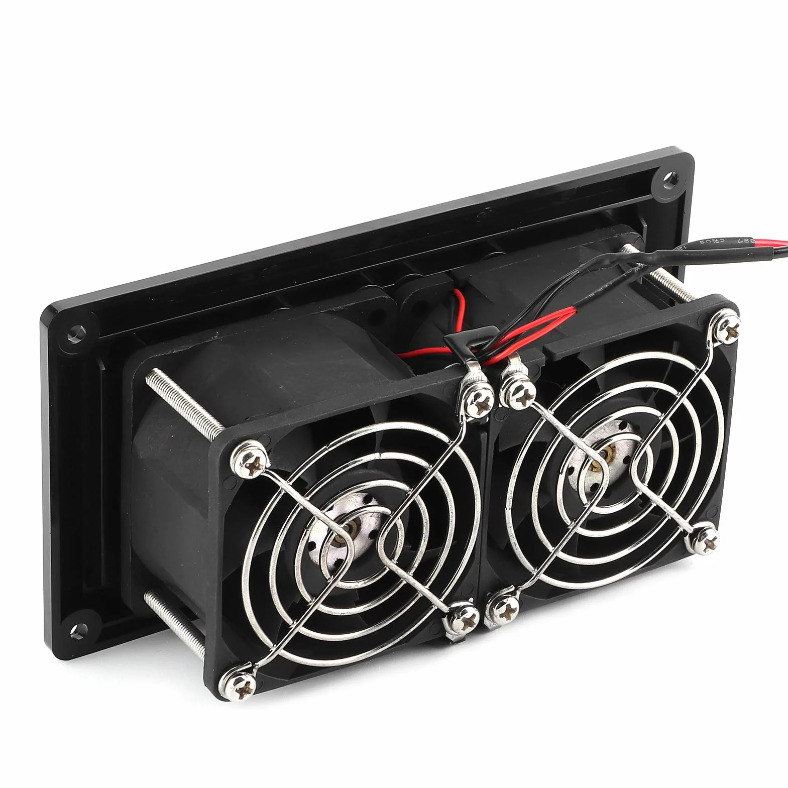 Wakects Wentylator wyciągowy 12 V, 25 W, wentylator boczny, do kampera, przyczepy kempingowej, łodzi, jachtu, czarny