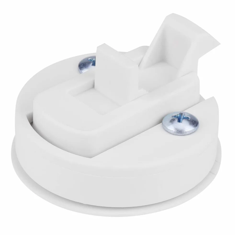 Zamki do drzwi łodzi, uniwersalne plastikowe zamknięcie zatrzaskowe 6 cm, zamknięcie zatrzaskowe do klapy drucianej do 1,8-calowego kampera i jatcha (białe)