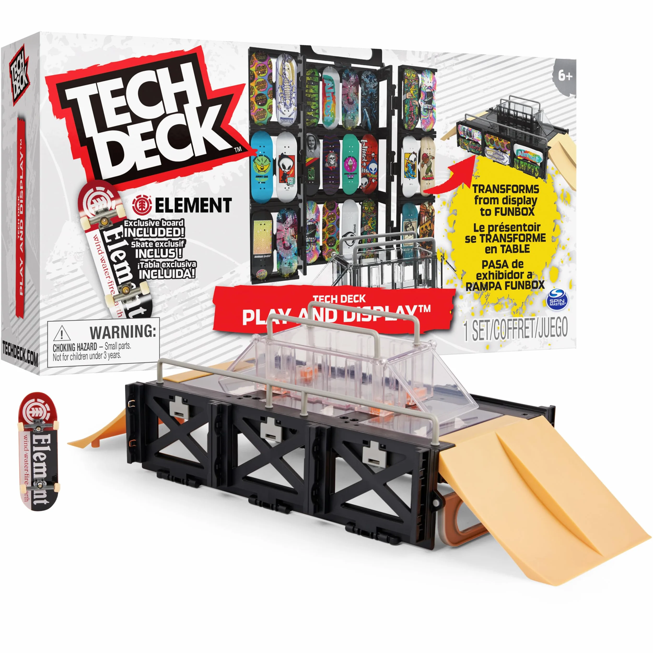 Tech Deck Ted Acs Play N Display Sk8Shop Gml Zabawkowa Rampa, Wielokolorowy, Od 6 Lat