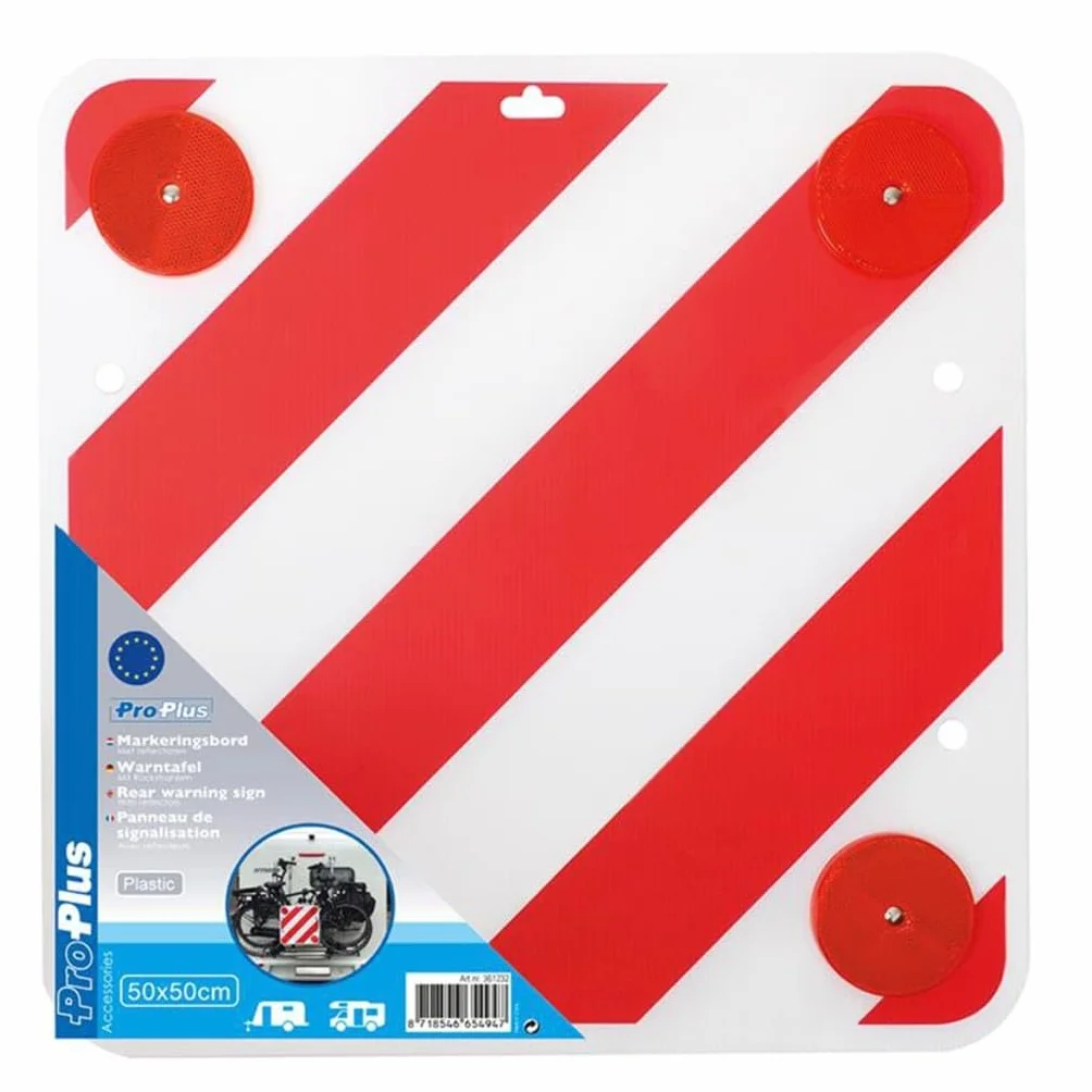 ProPlus Tylny znak ostrzegawczy plastik 50 x cm z odblaskami 361228