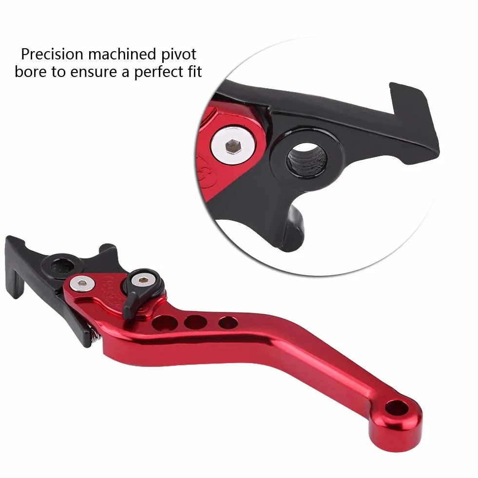 EBTOOLS Ruckus levers clutch podniesienie KX250 podwójna dźwignia hamulca 1 para motocykl skuter CNC czerwona