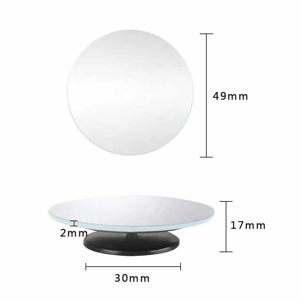Obracane o 360° dodatkowe lusterko do lusterek bocznych eliminujące martwe pole, wypukłe lusterko obrotowe zwiększające widoczność, do samochodów osobowych, dostawczych, ciężarowych jak i motocykli (2 szt.)