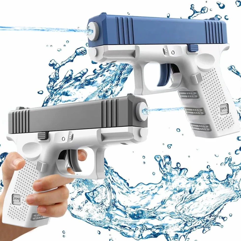 2 szt. Mini pistolet na wodę dla dzieci - plastikowa zabawka do basenu, plaży i walki z wodą na świeżym powietrzu (q1)