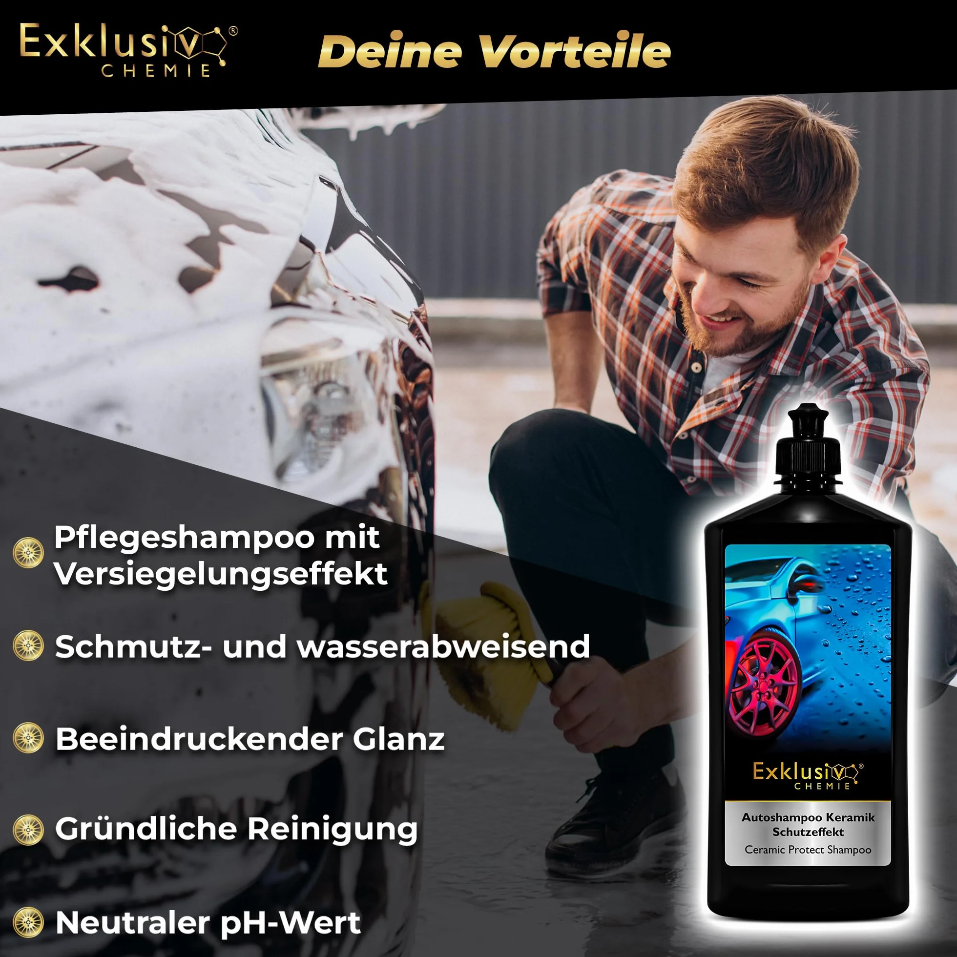 Exclusiv Chemie Szampon Samochodowy 750ml Koncentrat Ceramiczny Perlenie