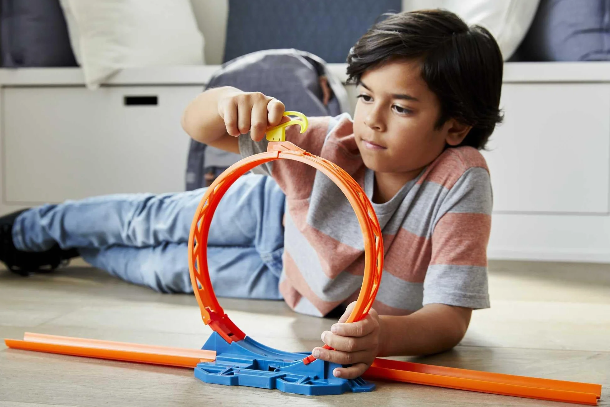 Hot Wheels Glc90 - Track Builder Unlimited Looping Kicker Zestaw Akcesoriów, Zabawkowy Tor Wyścigowy od 6 Lat
