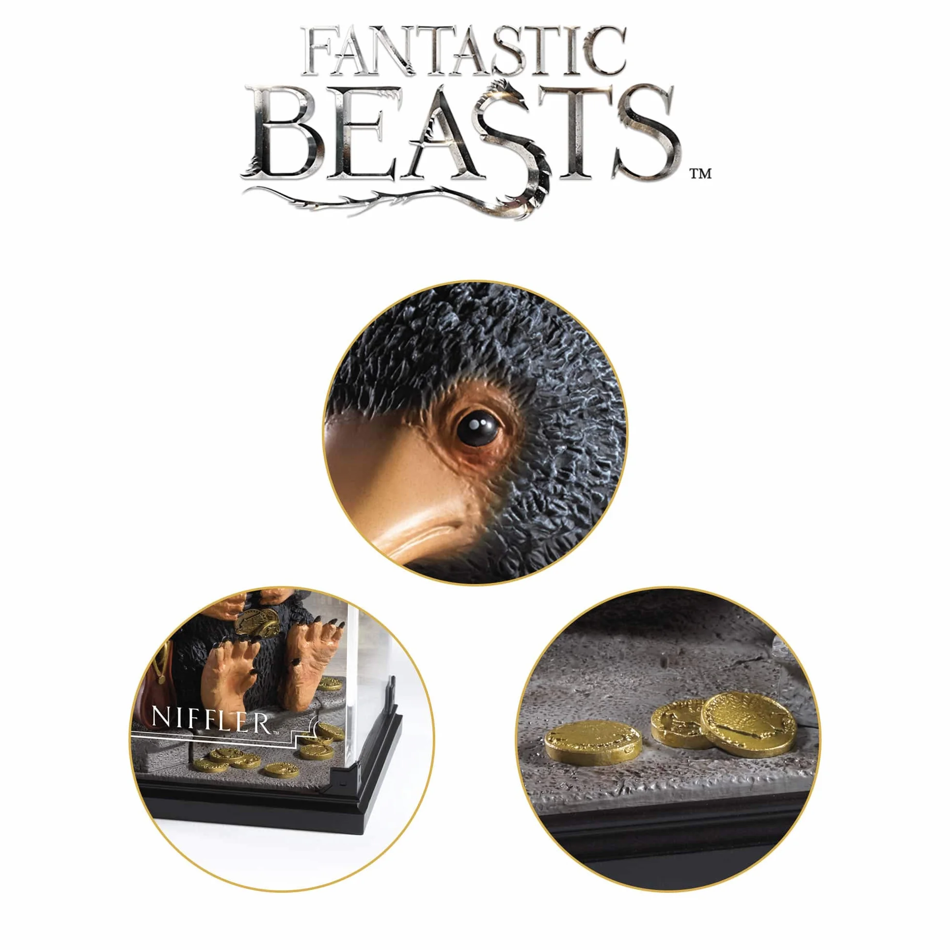 The Noble Collection - Magical Creatures Niffler - Hand-Painted Magical Creature #1 - Officially Licensed Fantastic Beasts Toys Collectable Figures - For Kids & Adults