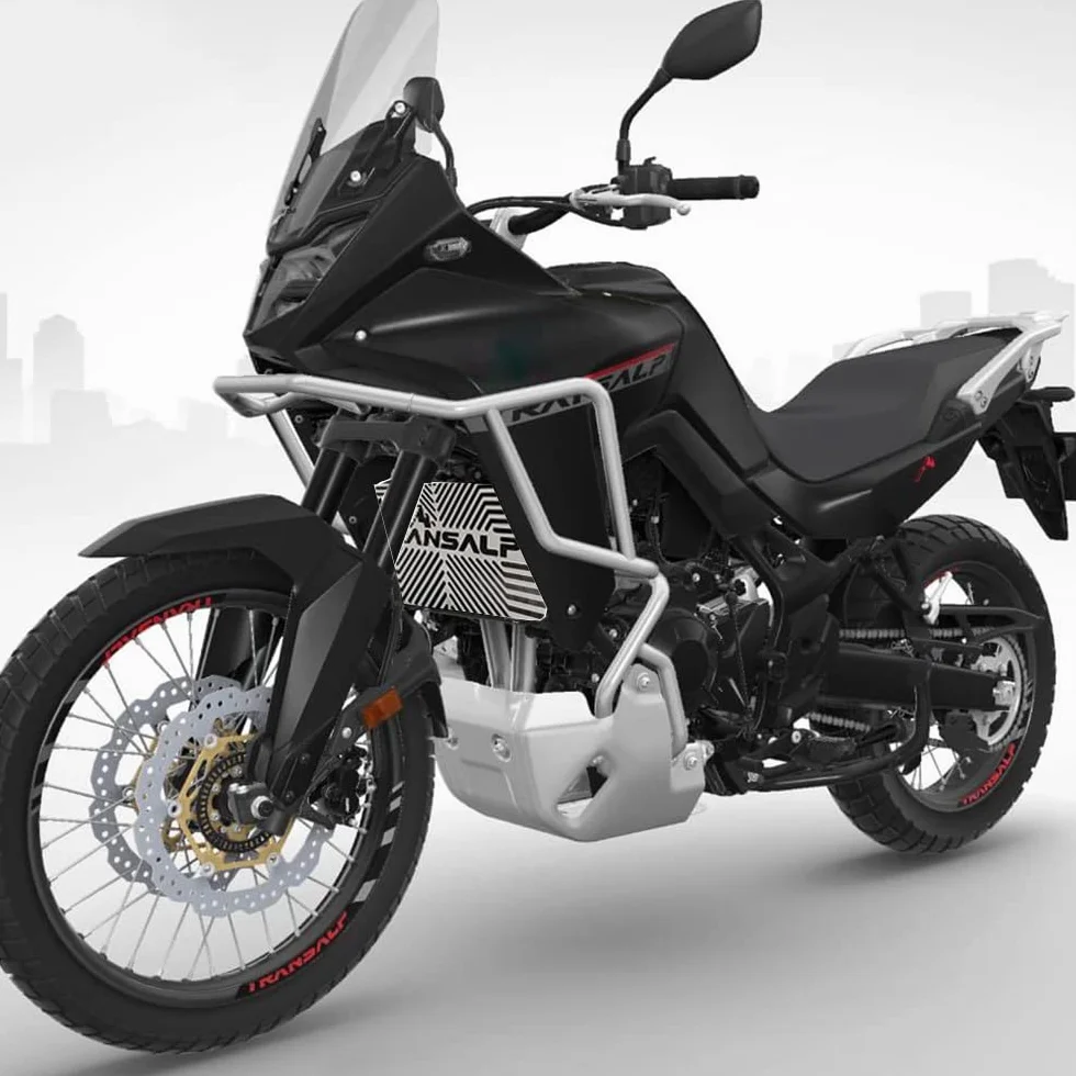 Osłona chłodnicy Honda TRANSALP XL750 2023, siatka ochronna srebrna