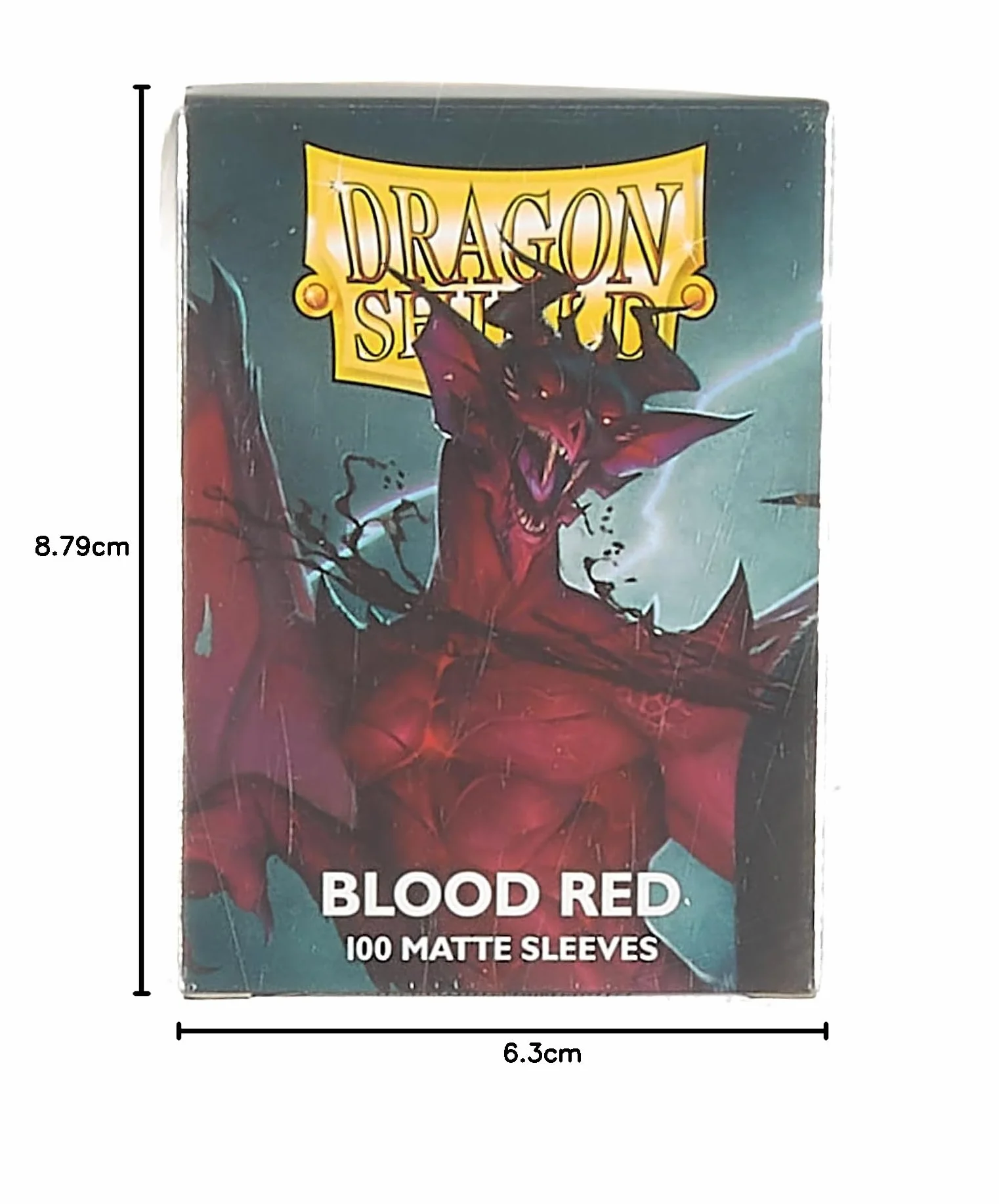Arcane Tinmen Dragon Shield rękawy - matowe: krwistoczerwone 100 ct - rękawy na karty MTG są gładkie i wytrzymałe - kompatybilne z Pokemon & Magic The Gathering etui na karty (AT-11050)