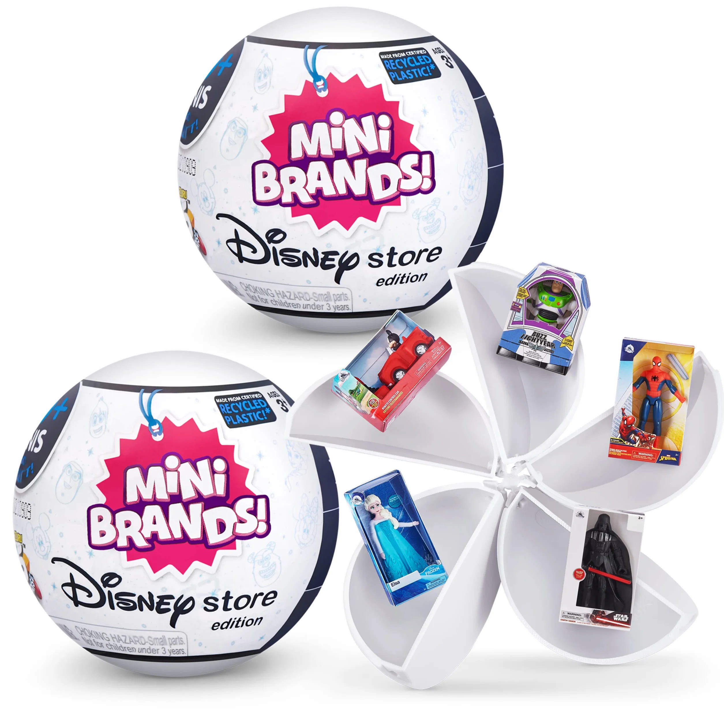 Mini Brands Disney Store Seria 1, Tajemnicze kolekcjonerskie miniaturowe figurki, niespodzianka o tematyce Disneya, kolekcjonerska minis, opakowanie na ciemno, artykuły kolekcjonerskie Disneya (2