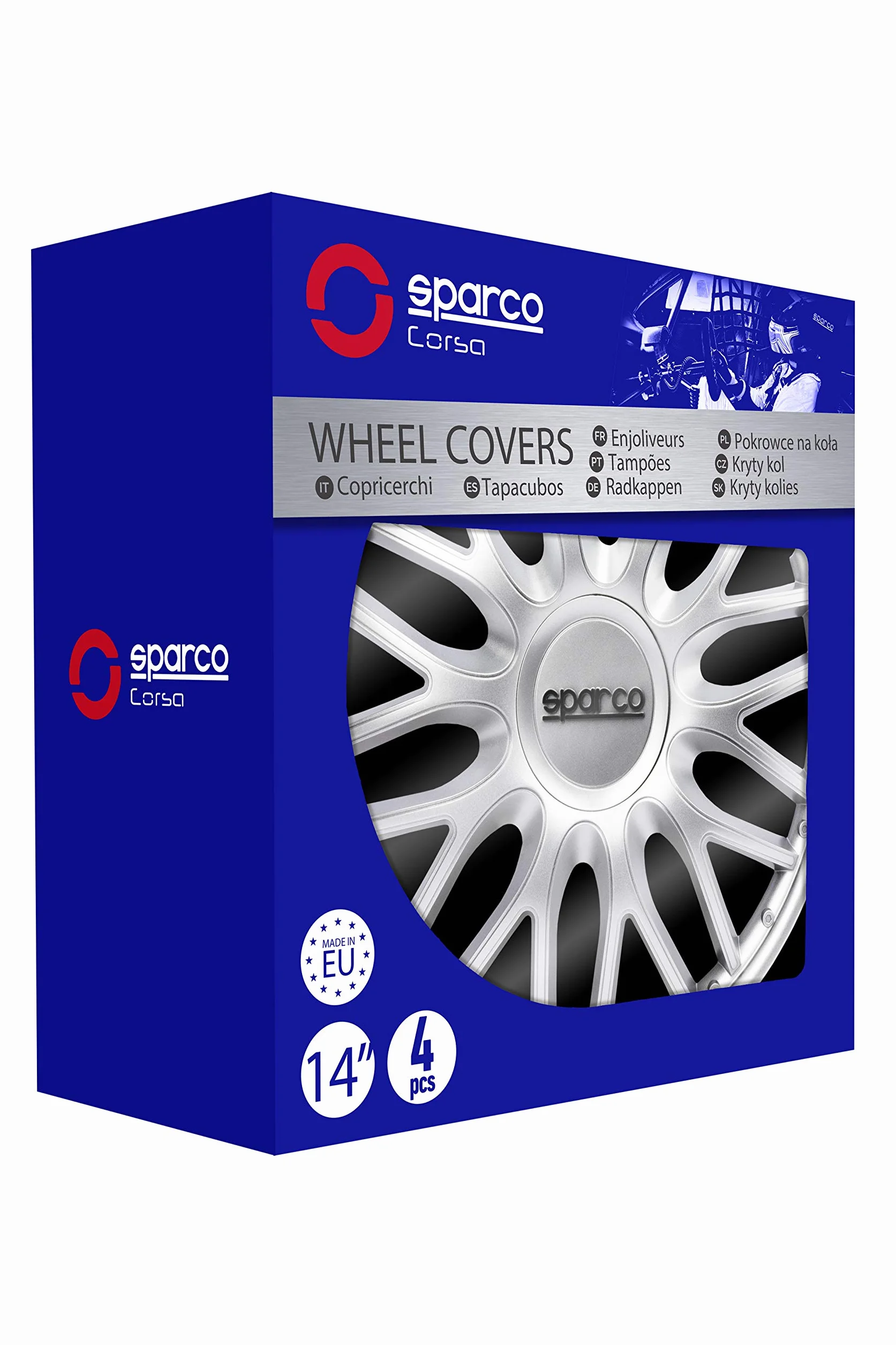 SPARCO SPC1496SV Zestaw Kołpak srebrny