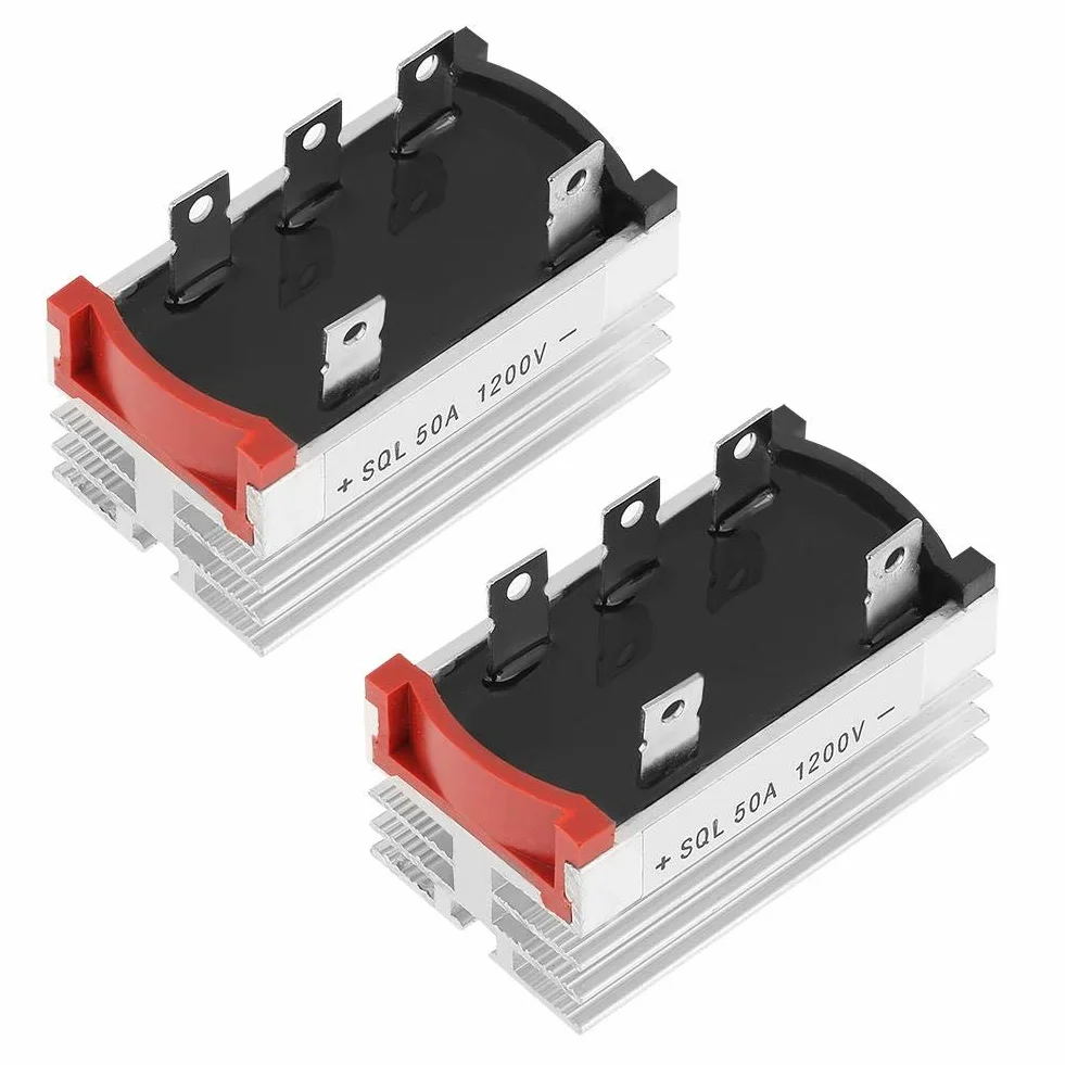 Prostownik mostkowy, 3-fazowy, 50 A, mostek diodowy, 50 A, 1200 V, dobre odprowadzanie ciepła i wygodna instalacja
