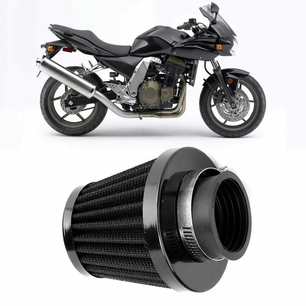 Qiilu Filtr powietrza motocykla grzyb filtr powietrza zmodyfikowane uniwersalne akcesoria, Domyślny, 35mm