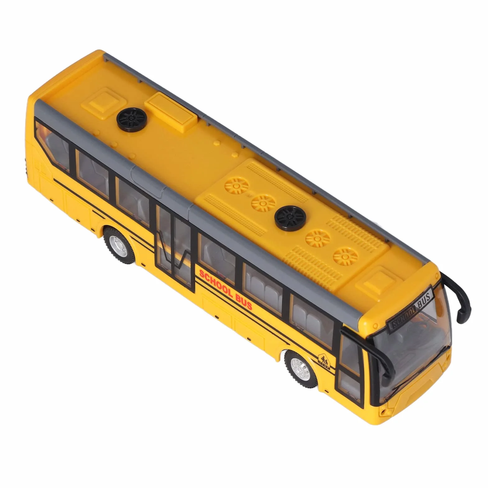 Autobus RC dla dzieci, zdalnie sterowany autobus wysoka symulacja we wszystkich kierunkach jazdy akumulator RC autobus szkolny dla dzieci (żółty)