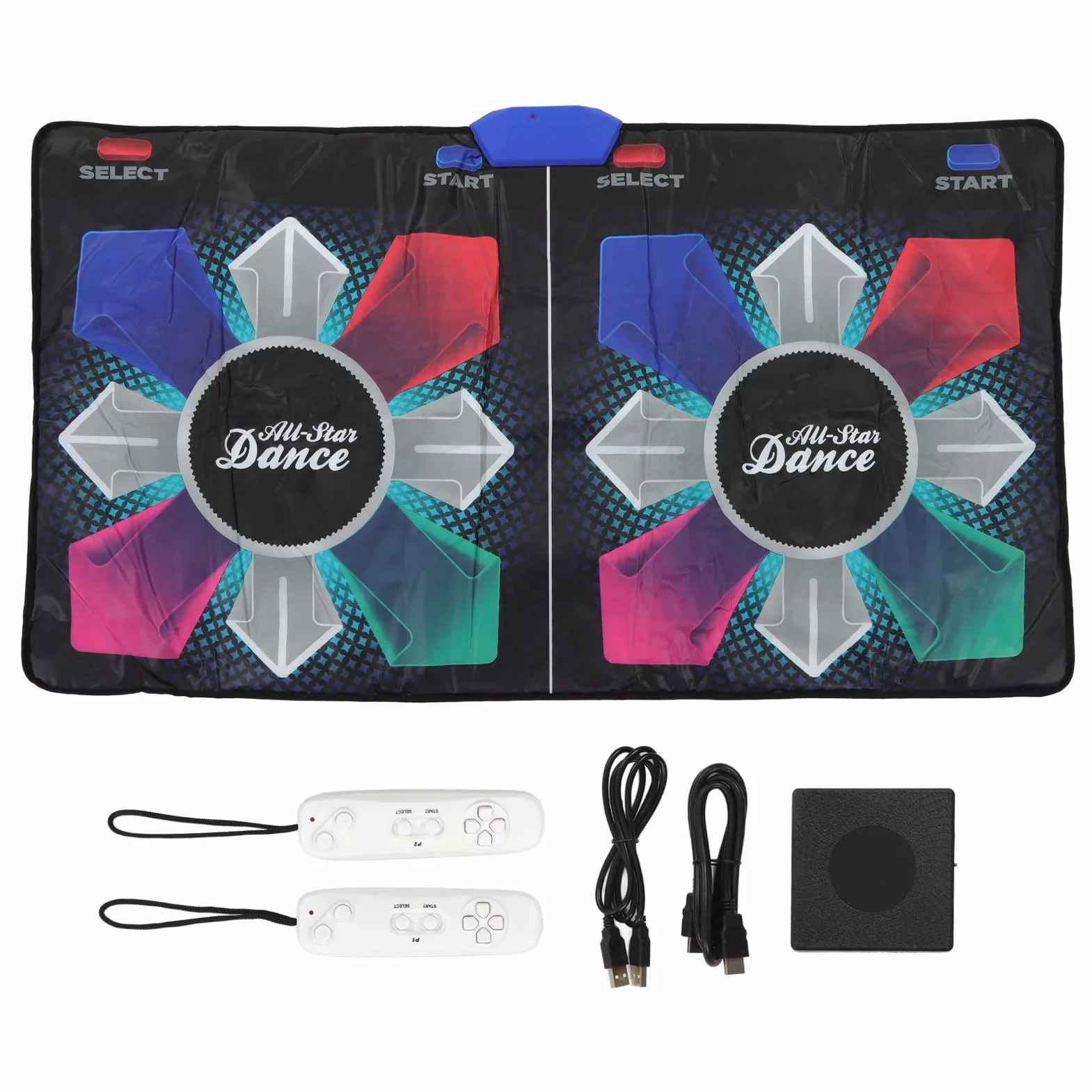 Mata do Tańca dla Dorosłych Dzieci, Muzyczna Elektroniczna Mata do Tańca do Telewizora, HDMI Bezprzewodowa Muzyczna Podwójna Mata do Tańca, Antypoślizgowa Podkładka do Tańca