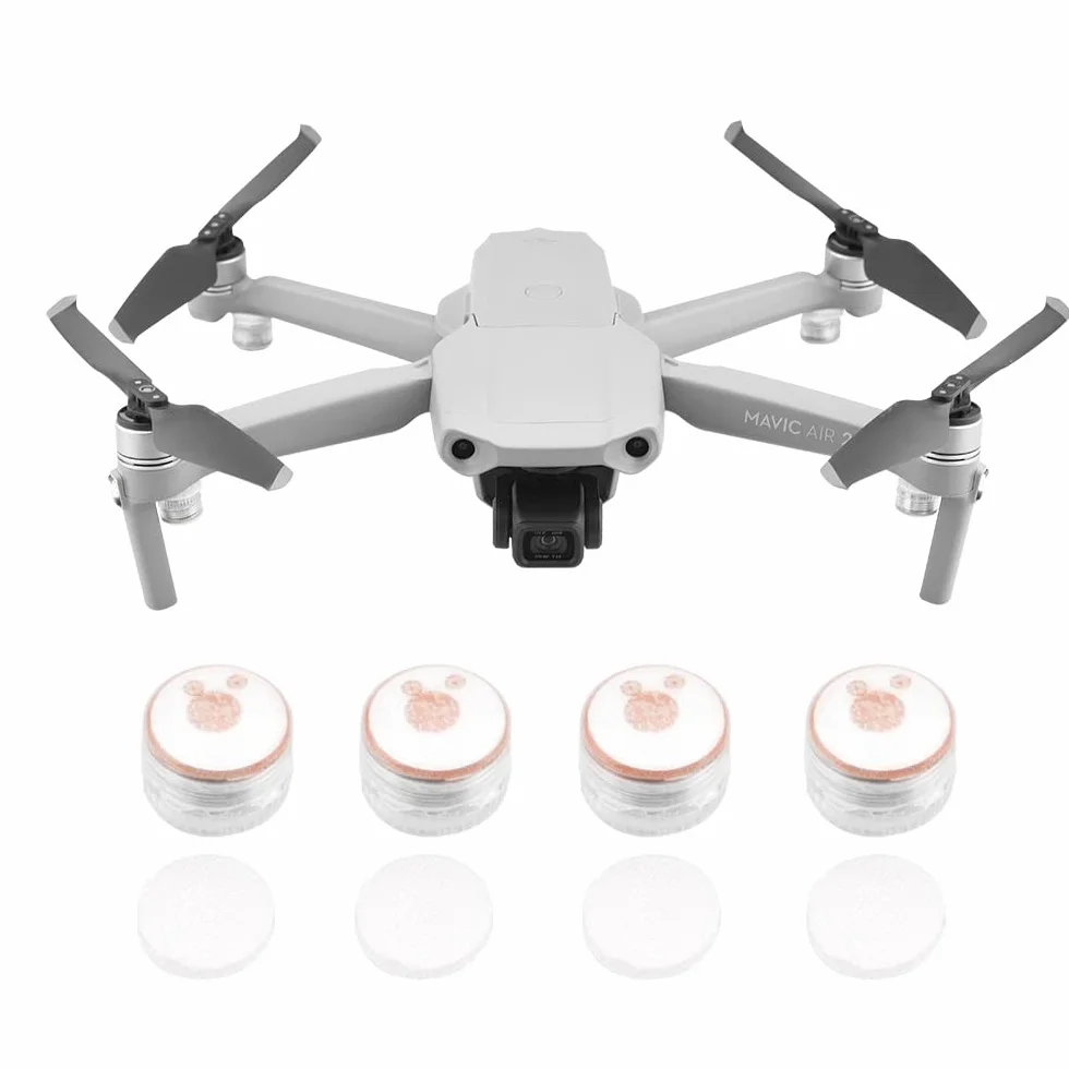WANGCL 4 szt. Drone światło stroboskopowe LED światła do drona lampa sygnalizacyjna, światło nawigacyjne, reflektor pasujący do Mavic Air/Mini/Air Phantom3/4, akcesoria do drona, czerwone i niebieskie