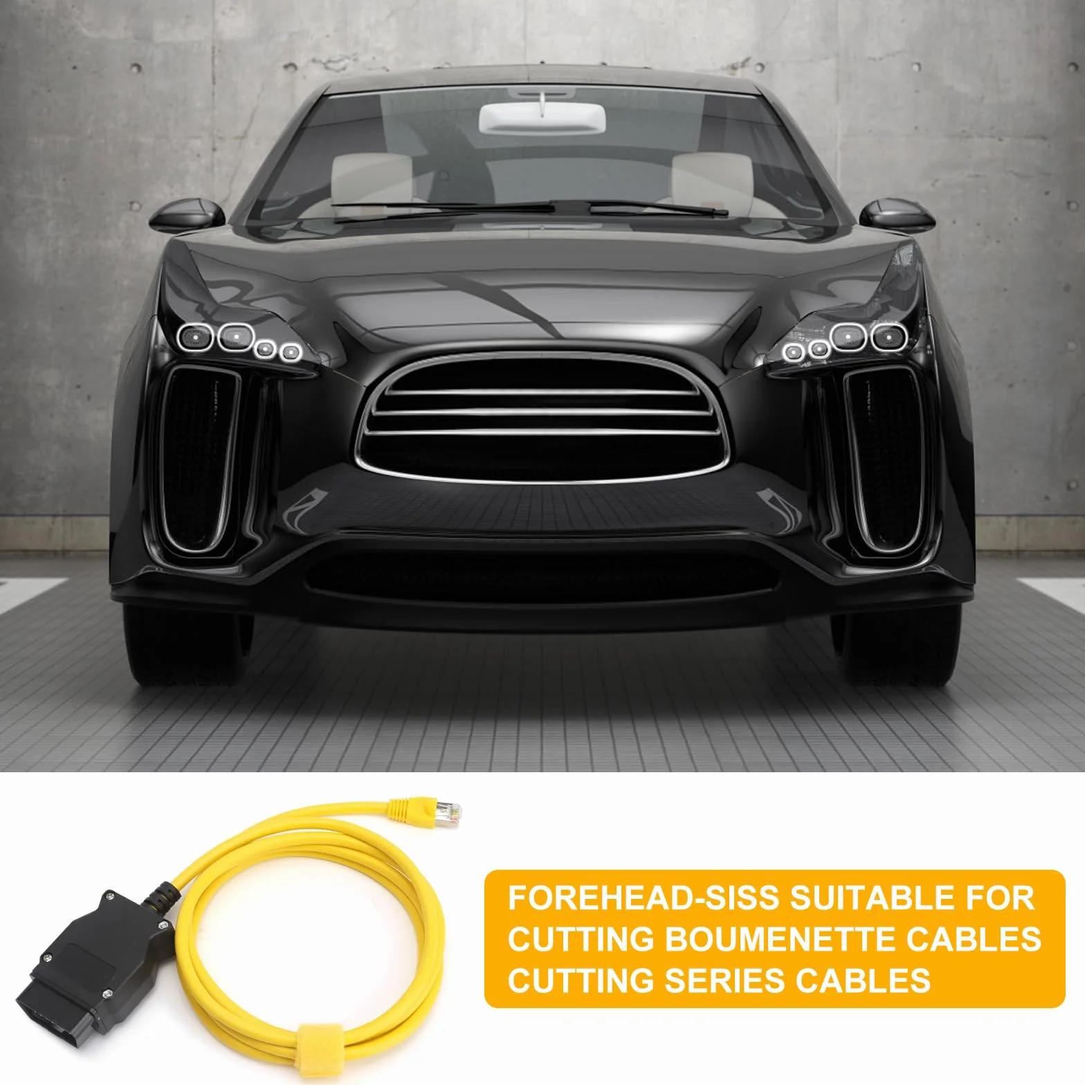 ENET kabel OBD2 do BMW serii F – kodowanie P&P z adapterem Ethernet, kompatybilny z E-SYS, interfejs ICOM do ukrytych funkcji pojazdu – profesjonalny kabel diagnostyczny dla F20, F30, F10