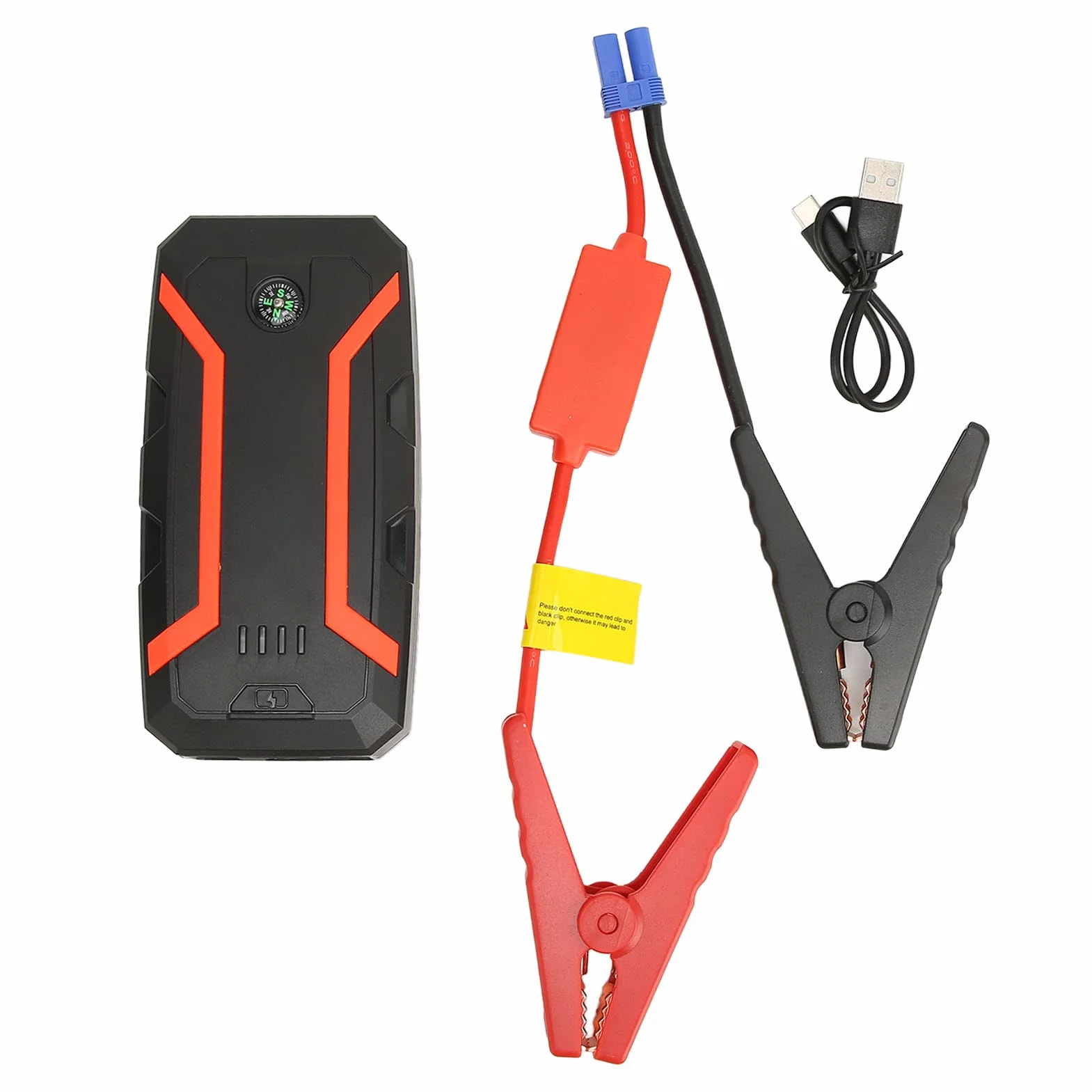 Przenośny Car Jump Starter 1500A 12000mAh 12V Power Bank do silników 7L Gas 5.5L