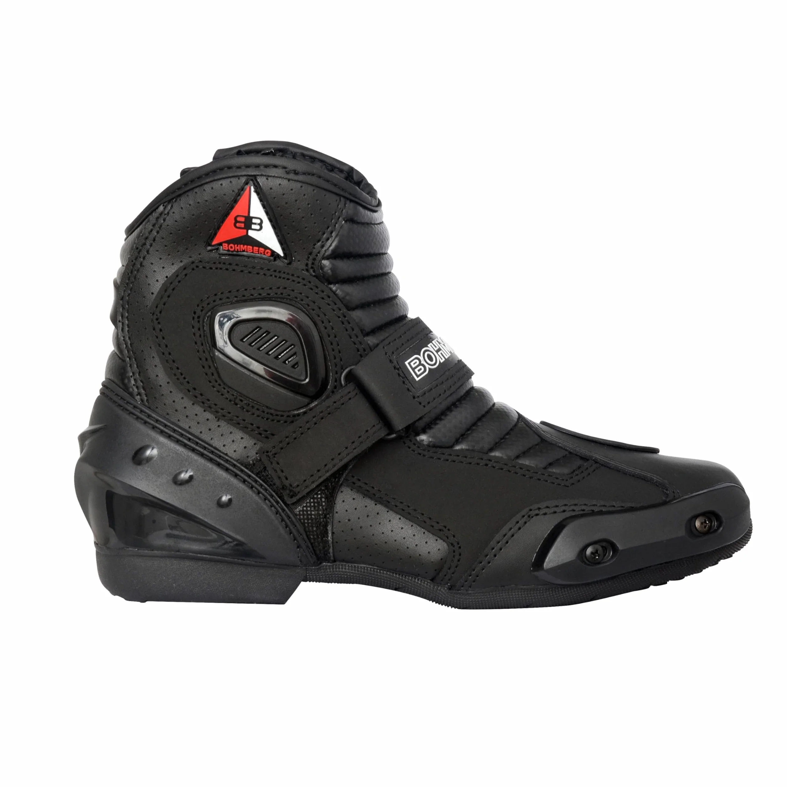 Bohmberg Audax męskie buty motocyklowe z prawdziwej skóry oddychające wzmocnione ochraniacze