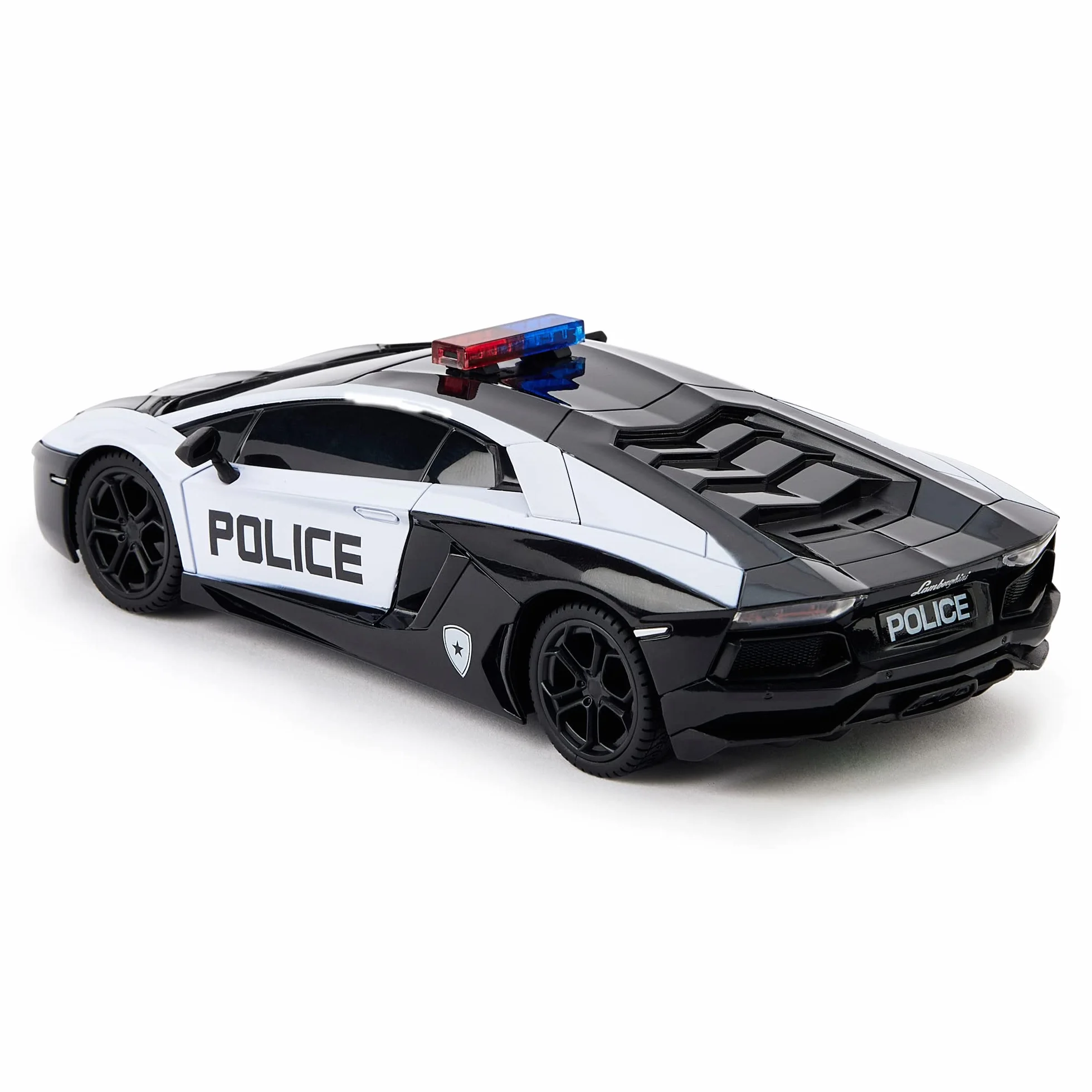 CMJ RC Cars Lamborghini Aventador LP700-4 samochód policyjny oficjalnie licencjonowany samochód zdalnie sterowany samochód w skali 1:24 światła robocze 2,4 GHz