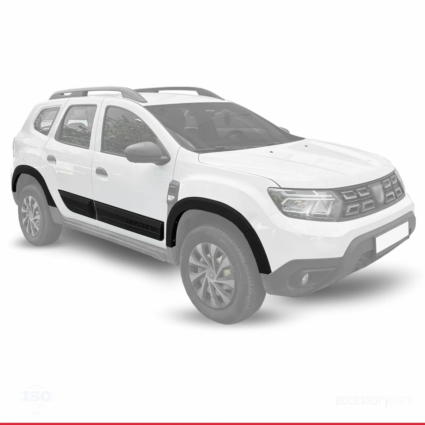 Ochraniacz błotnika zderzaka Dacia Duster 2 (HM) 2018-2024 zestaw 12 sztuk czarny