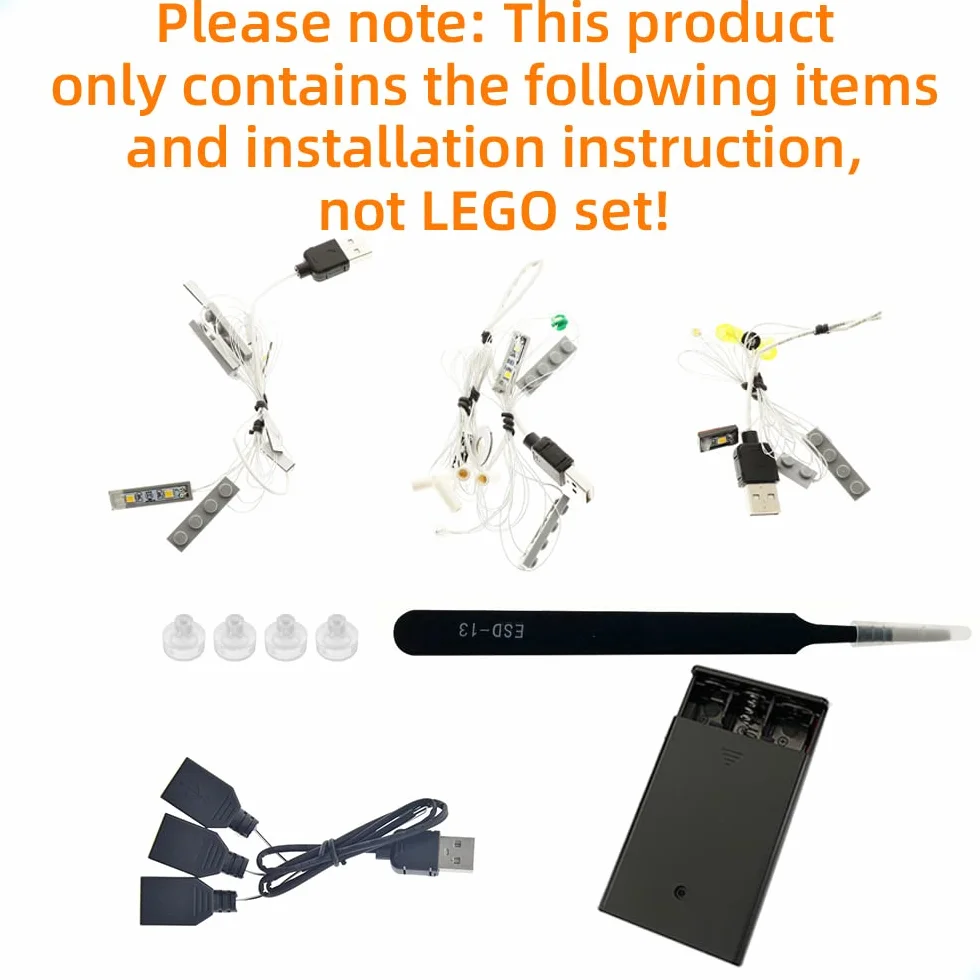 GEAMENT Oświetlenie LED Kompatybilne z LEGO WŁADCA PIERŚCIENI: RIVENDELL™ Icons 10316 Model do Składania Klocków (Zestaw Modeli Niezawarty)