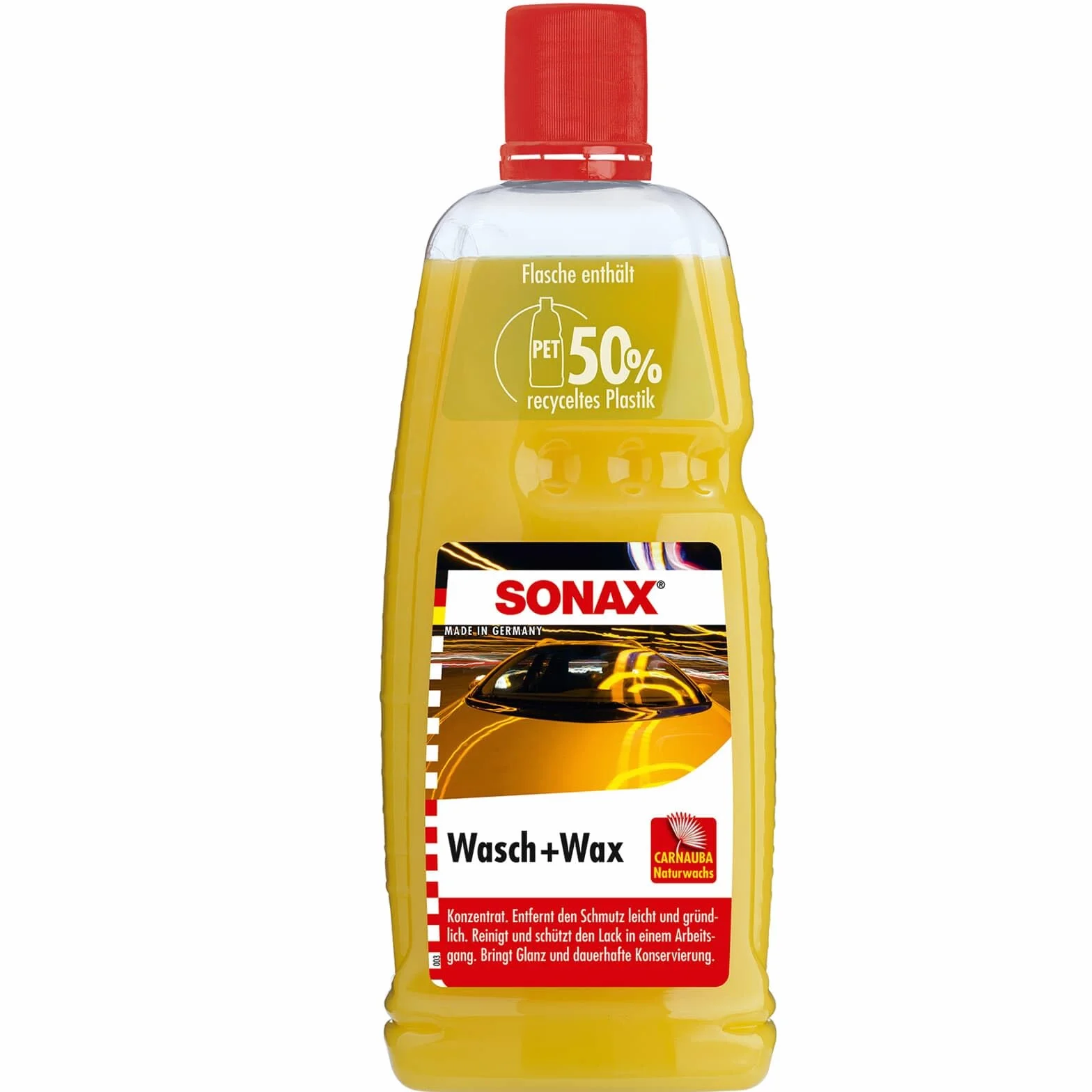 SONAX Mycie + wosk 1 litr naturalny wosk carnauba