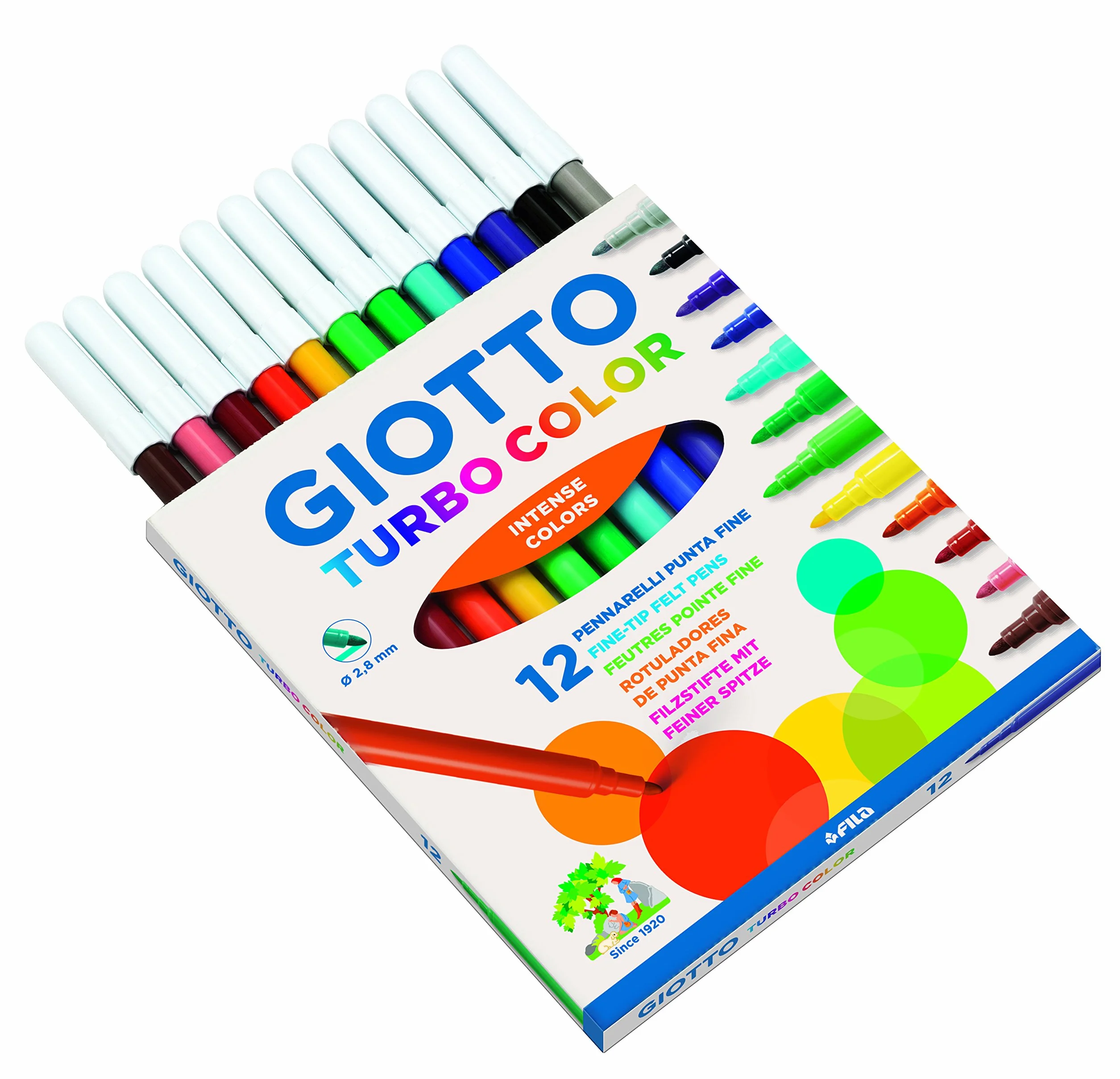 Giotto Flamastry Turbo kolor 12 szt