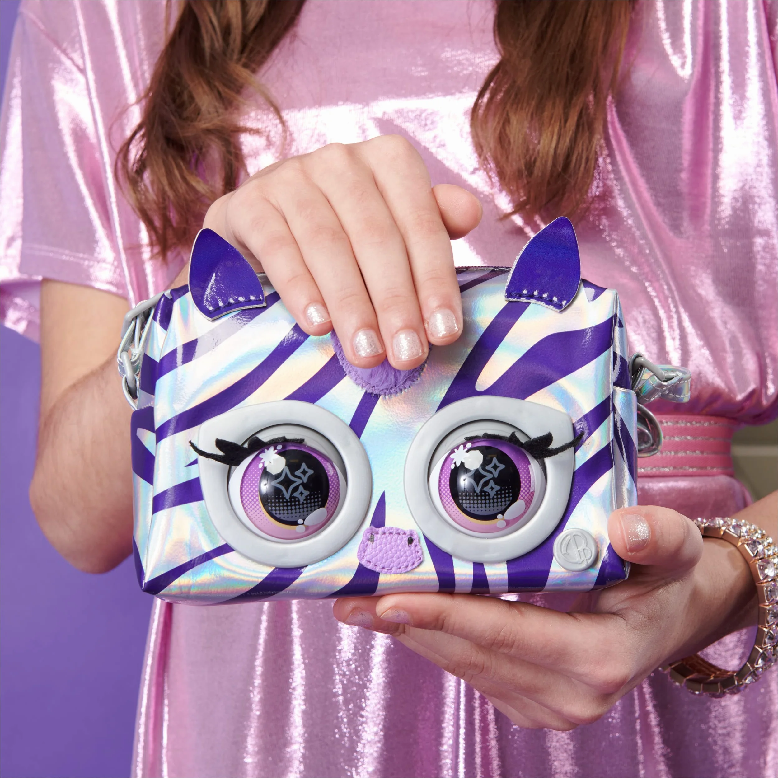 Spin Master Purse Pets: Metallic Magic Zebra - Rebel Stripez (6066464)