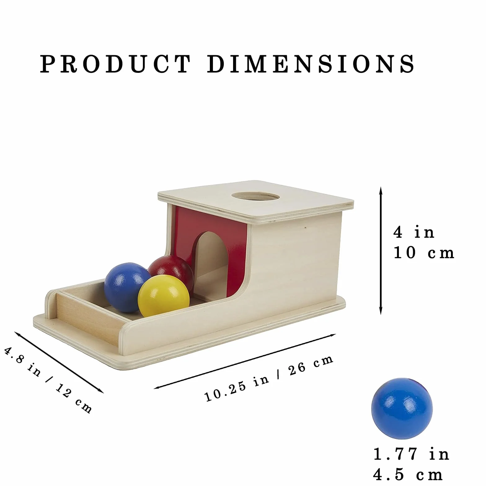 YAANI Jumbo Object Permanence Box – zabawki Montessori dla niemowląt w wieku 6-12 miesięcy, sensoryczne zabawki dla niemowląt w wieku 6 miesięcy, zabawki dla małych dzieci w wieku 1 roku, zabawki