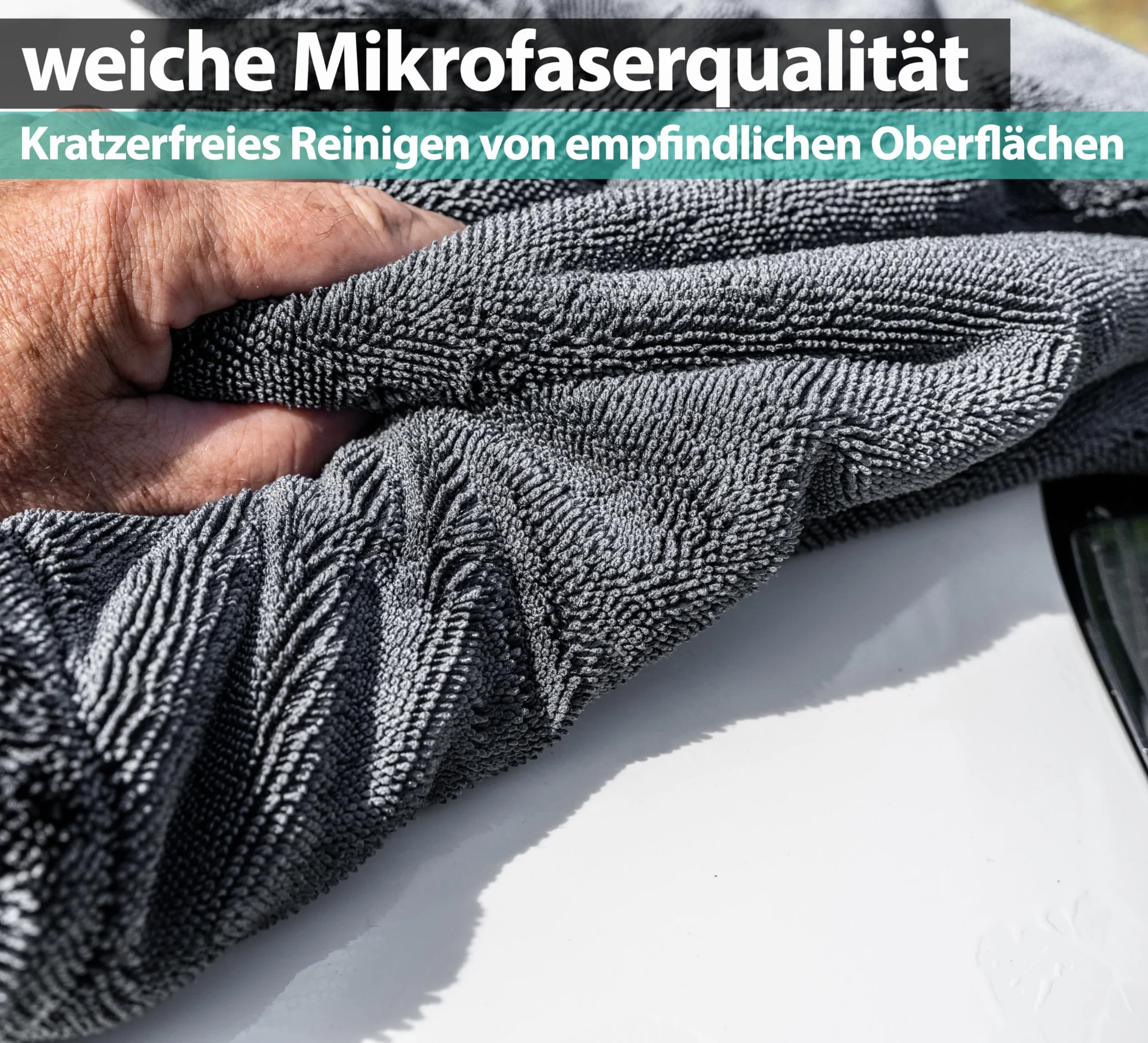 Kemes Ściereczki z mikrofibry XXL 1400 g/m² 50 x 80 cm szara