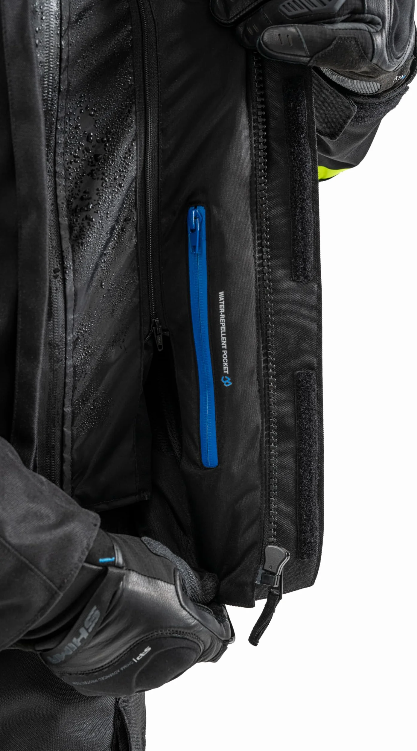 SHIMA RUNNER Kurtka motocyklowa AIRFORCE z ochraniaczem na plecy wodoodporna lekka opancerzona męska fluo M