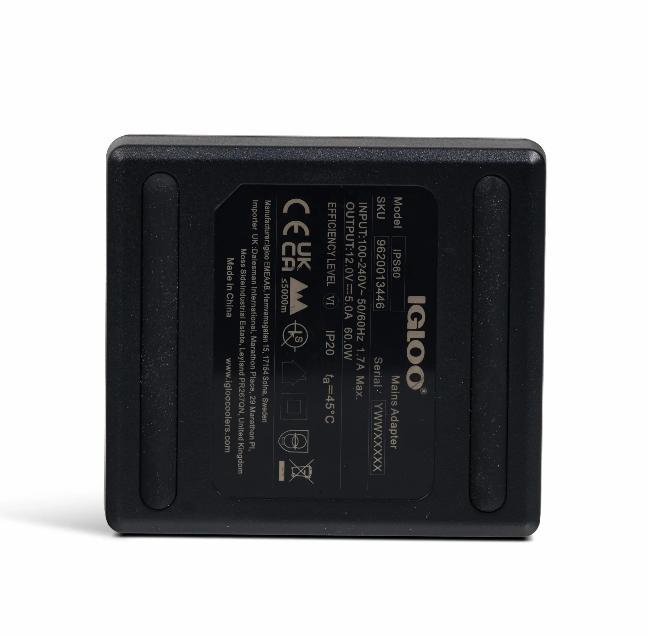 IGLOO IPS60 Przetwornica 12V / Konwerter – adapter do lodówek termoelektrycznych przez gniazdo zapalniczki – niezawodny, kompaktowy & bezpieczny – idealny do auta, kampera, łodzi & outdoor