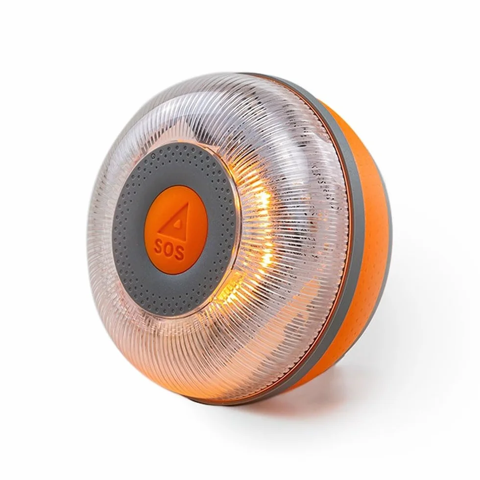 FLASH LED SOS Lampka awaryjna V16 Homologowane DGT 3.0 IP54 Podstawa magnetyczna + zestaw mini pierwszej pomocy