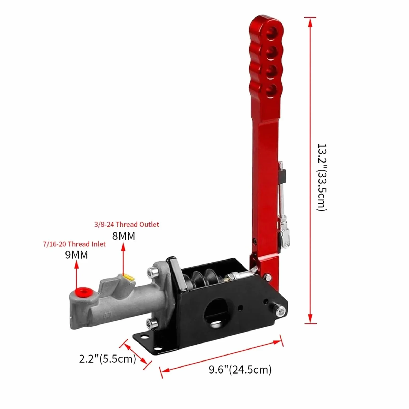 płyta do hamulca ręcznego Uniwersalny 335mm PIONOWY HYDRAULICZNY HAMULEC RĘCZNY do Jeep Wrangler YJ/TJ 1987-2006 HAMULEC RĘCZNY do TOYOTACOROLLA AE86 4A-GE(PURPLE)
