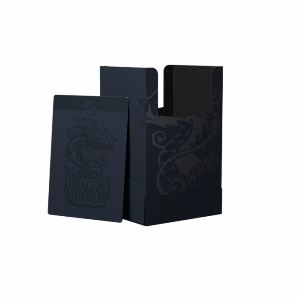 Dragon Shield Card Deck Box - Osłona pokładu: Midnight Blue/Black - Trwałe i wytrzymałe TCG, OCG Card Storage - Kompatybilna z Pokémon Yugioh Commander i MTG Magic: The Gathering Cards