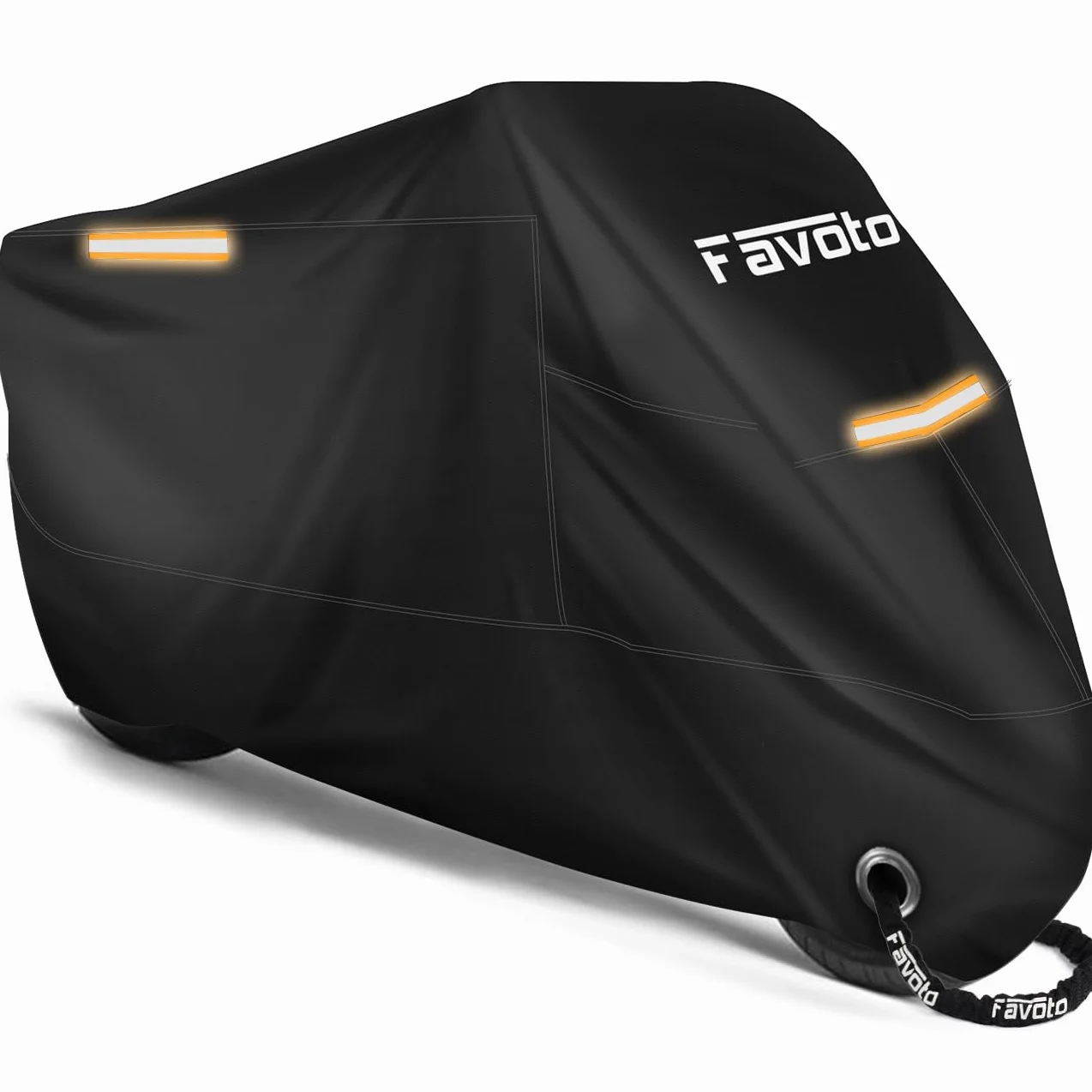 Favoto Pokrowiec na motocykl XXXXL 210T Oxford wodoodporny pyłoszczelny 295x105x125 cm