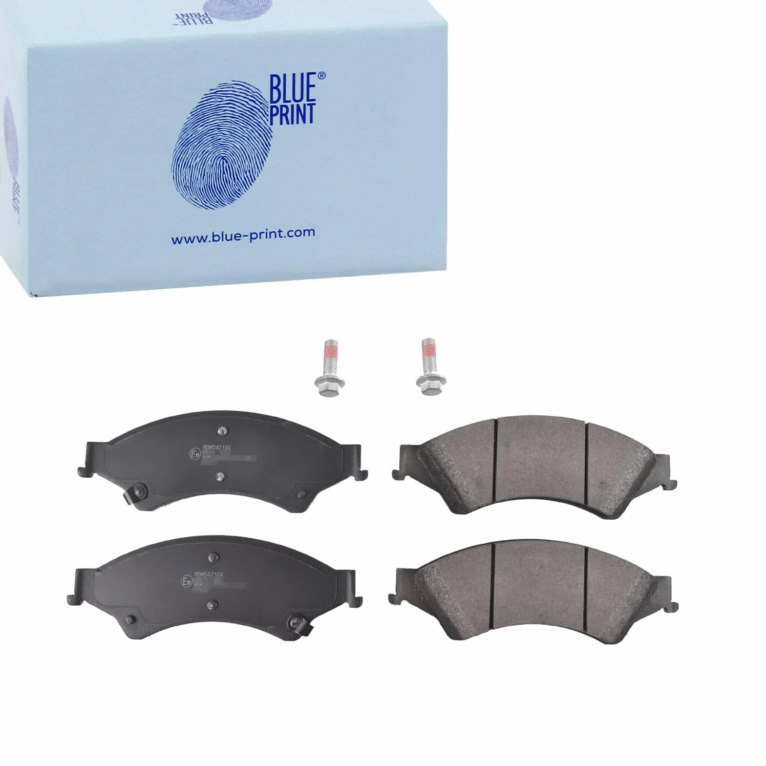 Blue Print ADM542104 komplet klocków hamulcowych ze śrubami, 1 sztuka