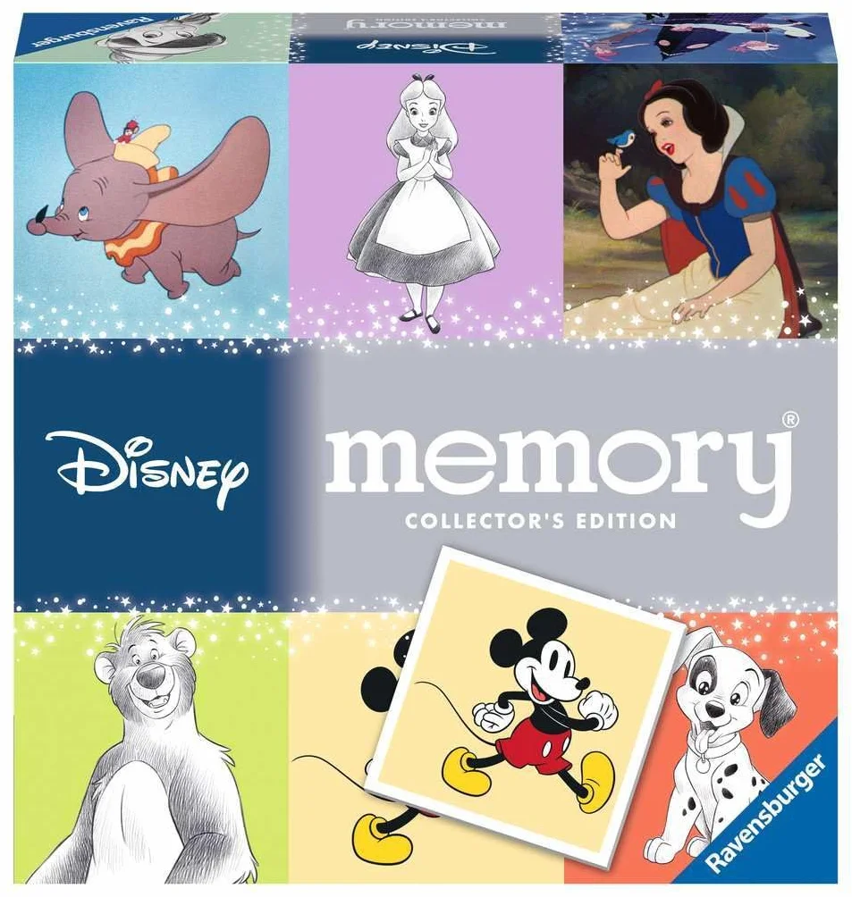 Ravensburger Collectors' memory® Disney - 27378 - Das weltbekannte Gedächtnisspiel mit wunderschönen, funkelnden Bildkarten, ein einzigartiges memory® für große und kleine Disney-Fans