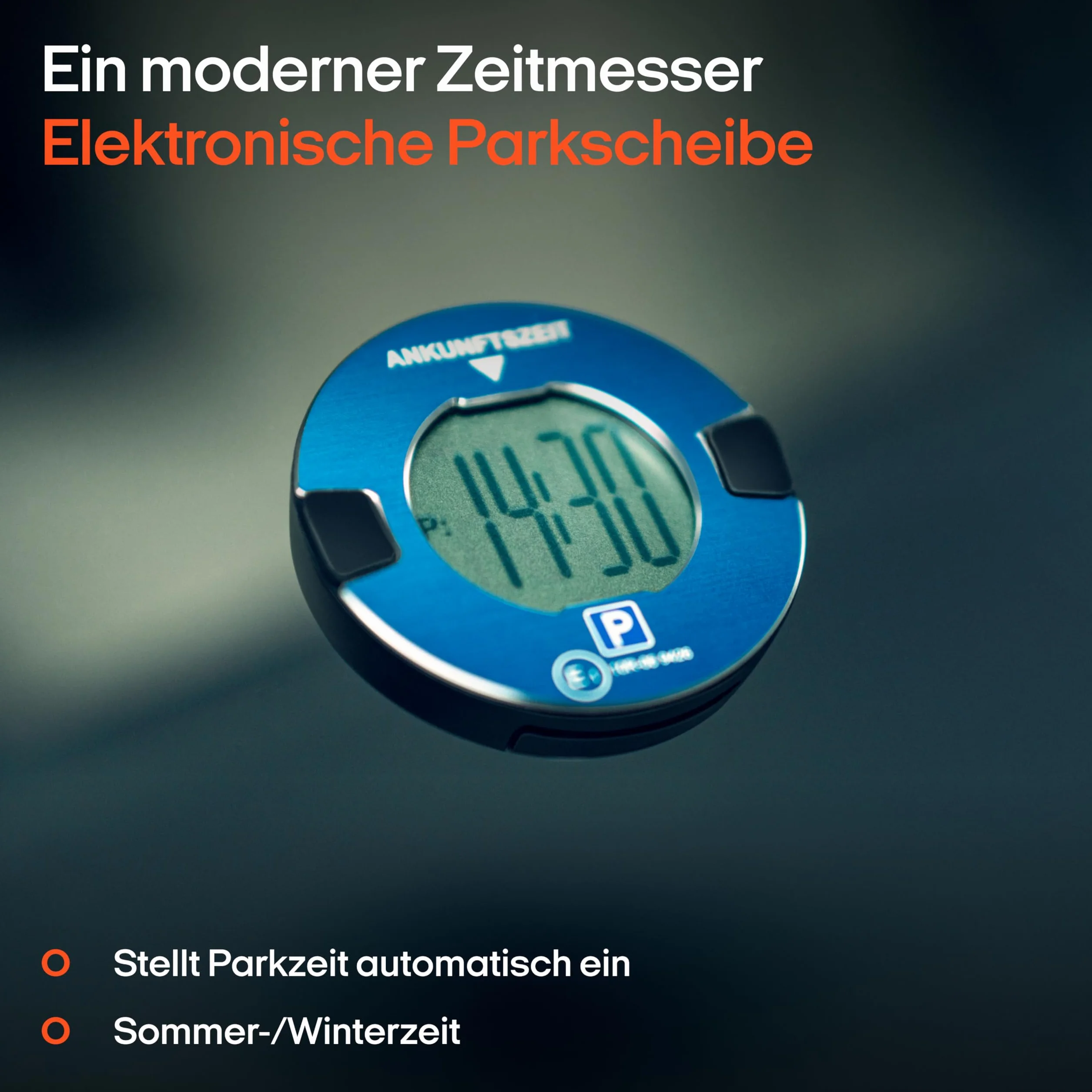 OOONO P-DISC NO1 elektroniczna tarcza parkingowa automatyczna cyfrowa z dopuszczeniem KBA