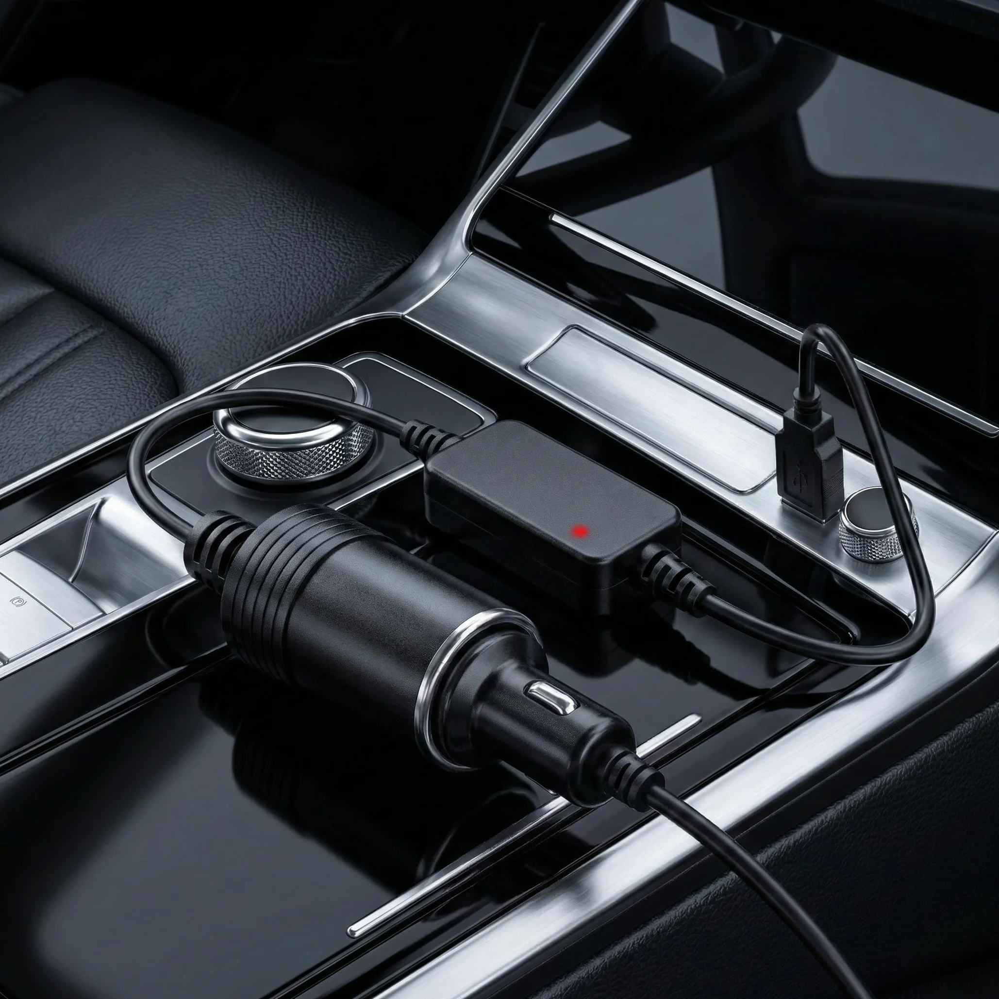 AUSYDE 5 V USB A męski na 12 V gniazdo zapalniczki samochodowej żeński konwerter przedłużacz kabel adapter przewód (poniżej 8 W) na zewnątrz, kemping i podróże