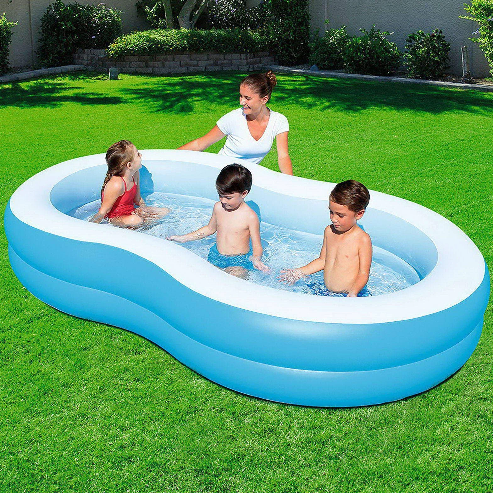Bestway® 8'7" x 62" x 18"/2.62m x 1.57m x 46cm The Big Lagoon Family Pool