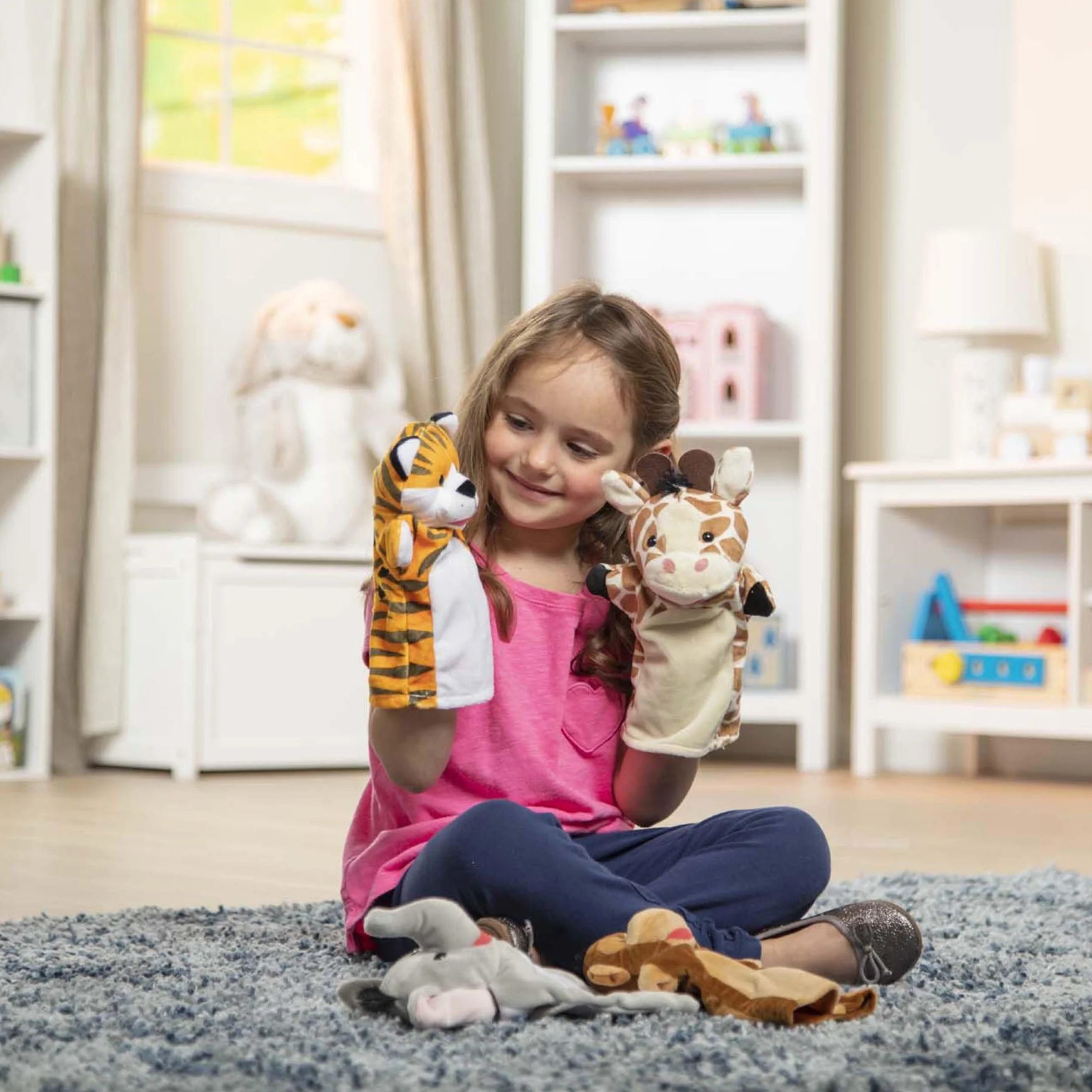 Melissa & Doug – pacynki z motywem zoo | pacynki i teatrzyki | pluszak | 2+ | prezent dla chłopca lub dziewczynki