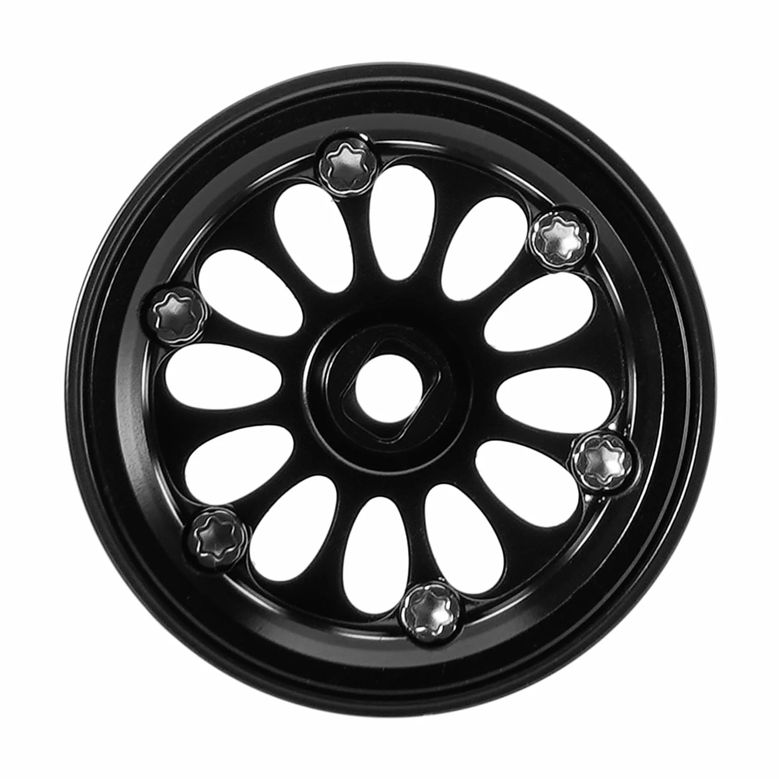 INJORA D19 Ripple 0,7" zamiatanie kół z mosiądzu, powlekane, do 1/30 osiowych SCX30 (W7005)