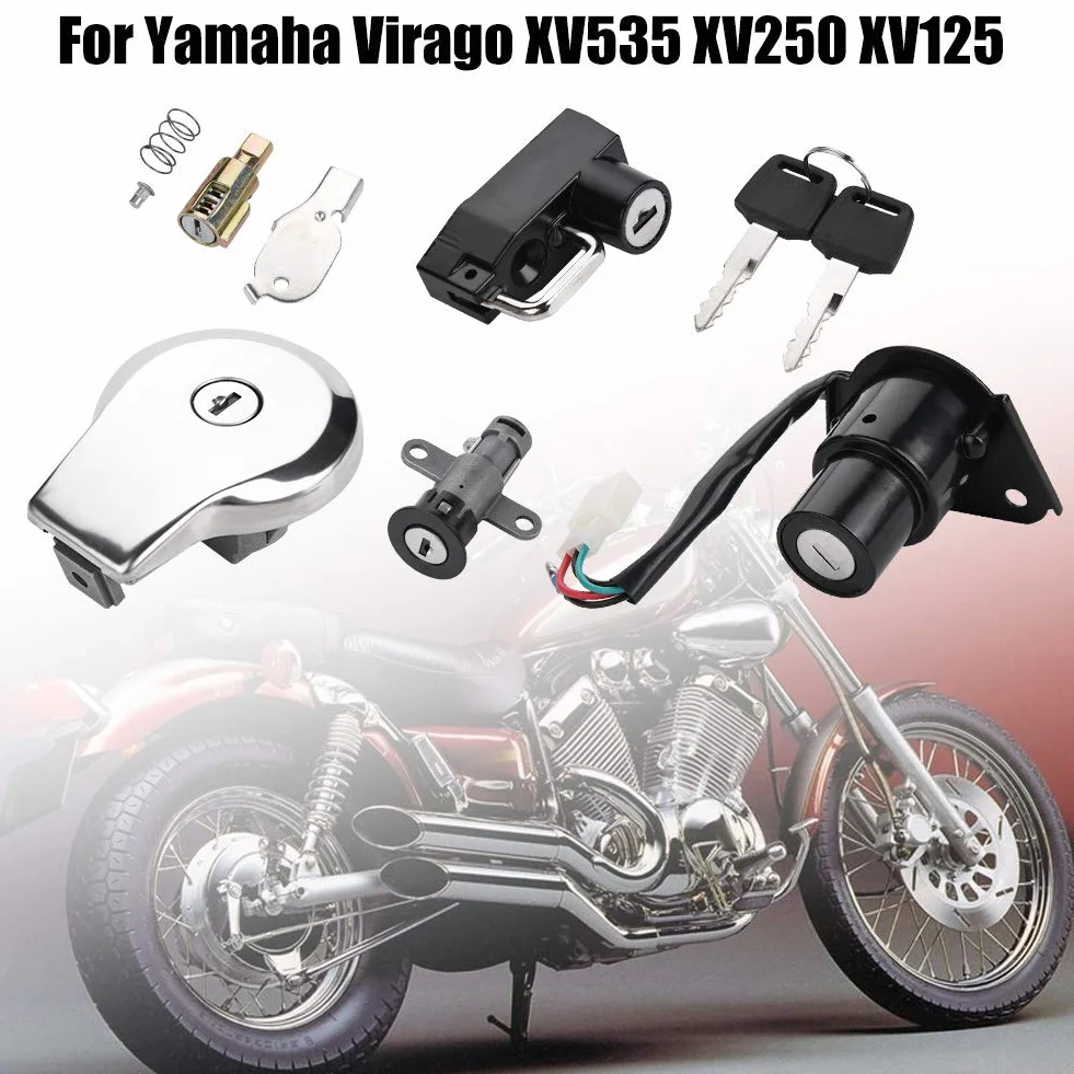 Kluczyki do zamka wlewu paliwa motocykla do wyłącznika zapłonu dla Virago XV535 XV250 XV125
