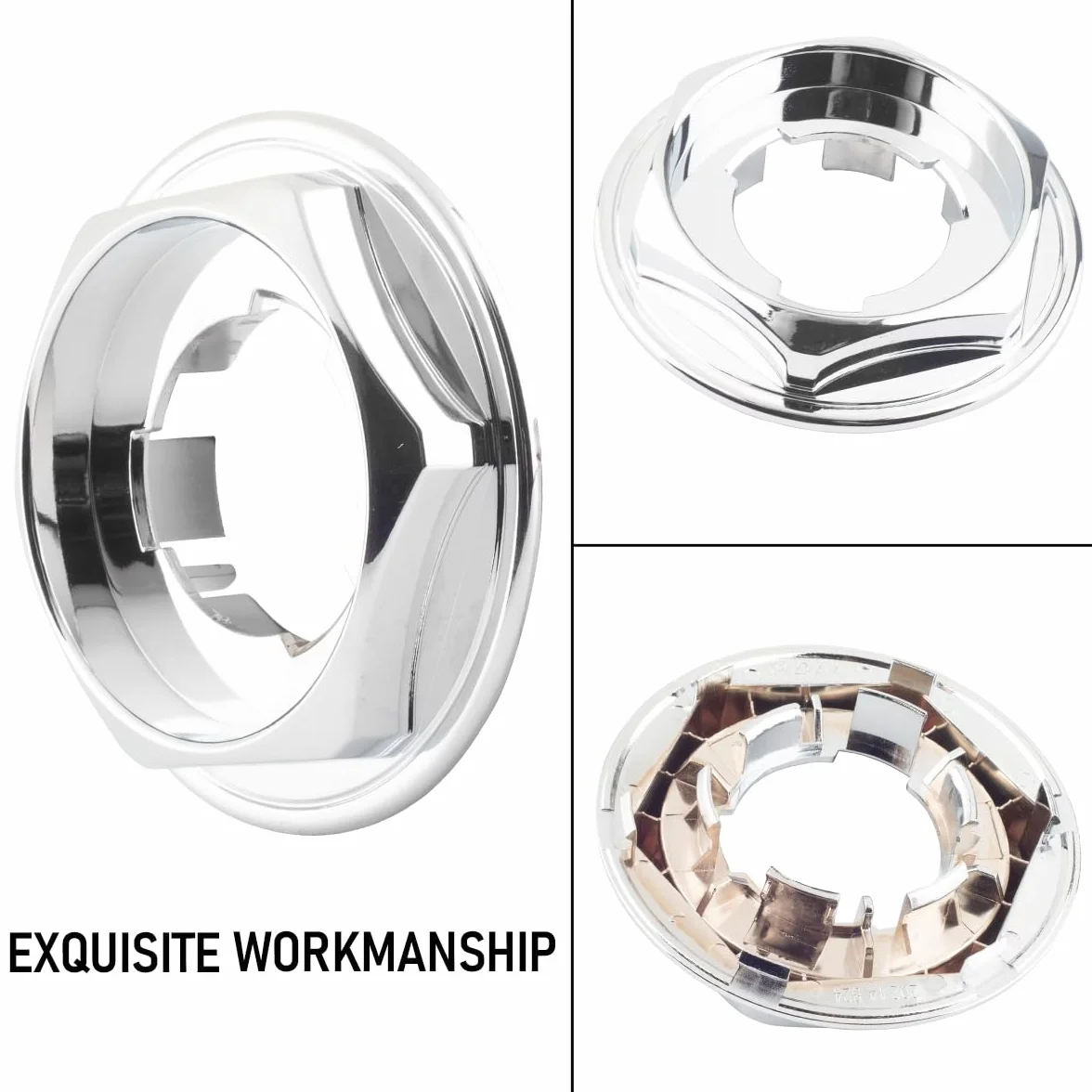 RhinoTuning 4 sztuki dekielków na felgi 101 mm uniwersalne dekielki kompatybilne z kołpakami BBS